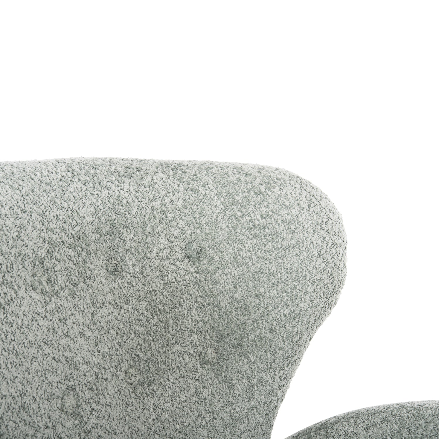 Кресло KRYLY букле цвят мента 83x87x89