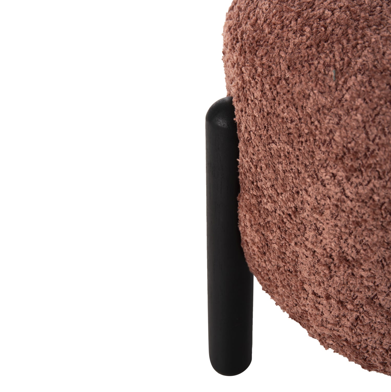 Табуретка EWAN букле цвят розов Φ45×36