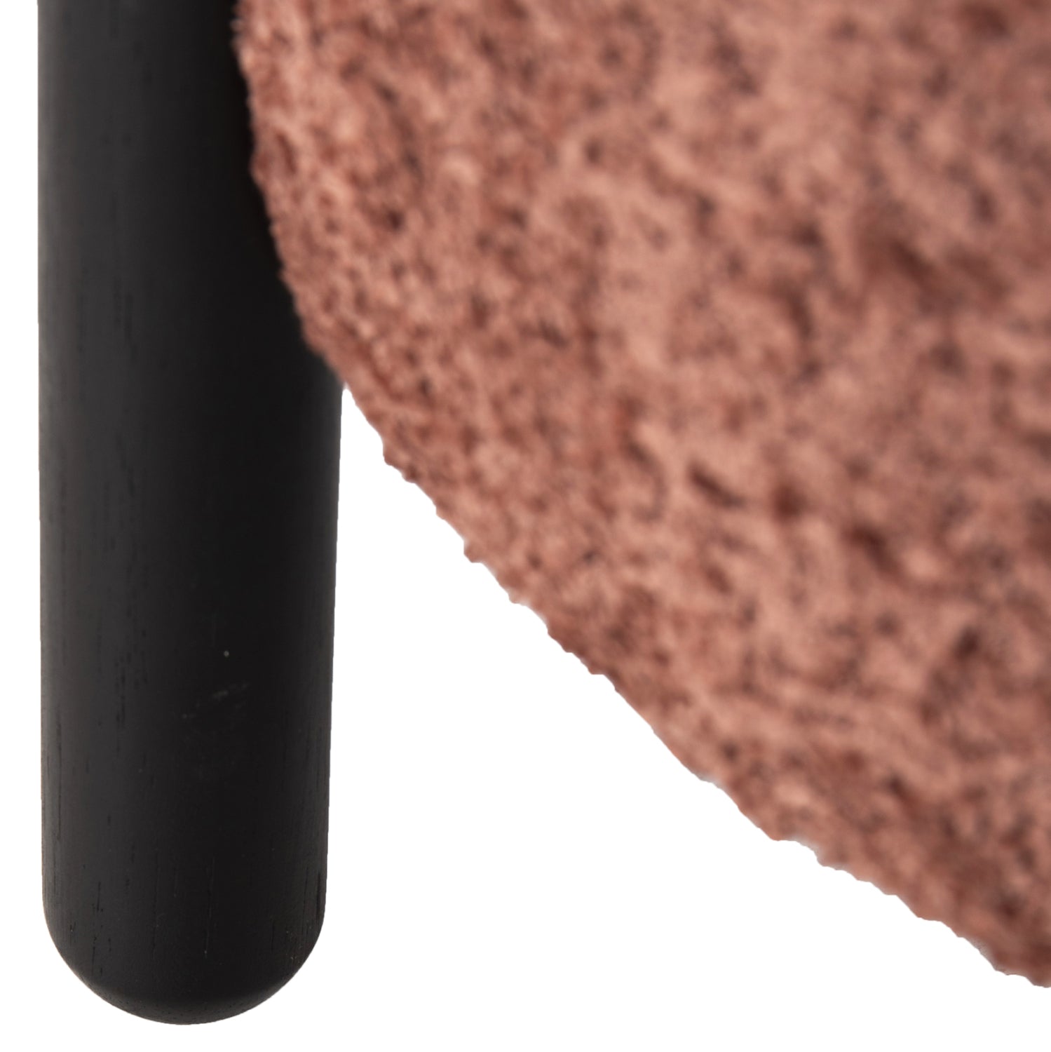 Табуретка EWAN букле цвят розов Φ45×36