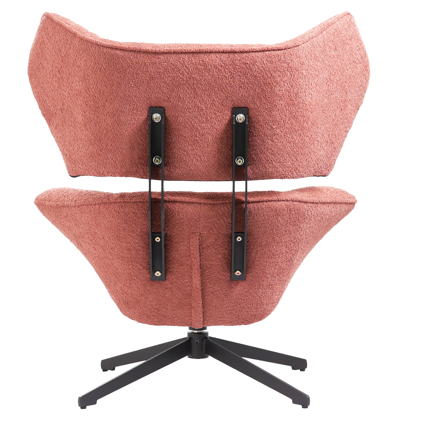 Кресло Брус букле розов цвят 86x90x97