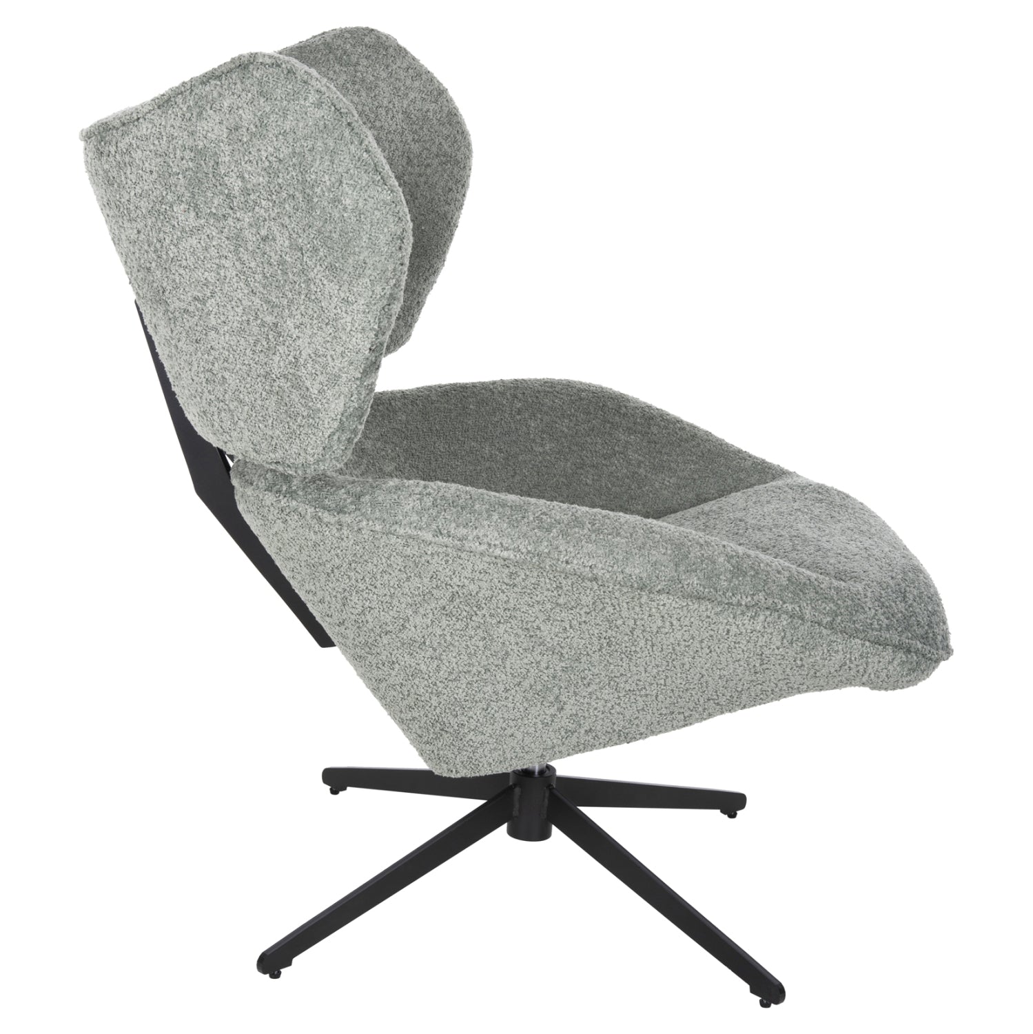 Кресло Брус букле цвят шам фъстък 86x90x97