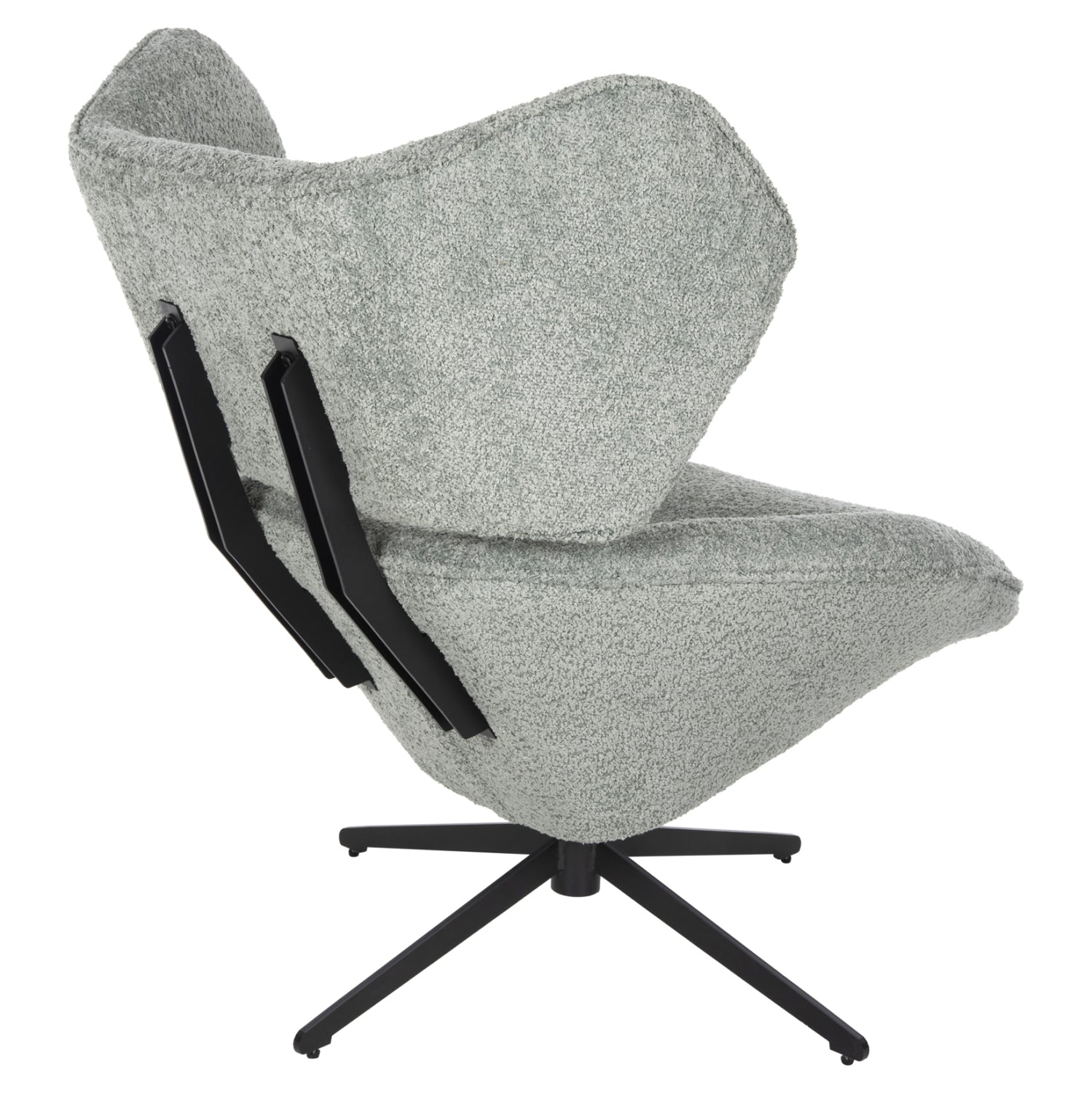 Кресло Брус букле цвят шам фъстък 86x90x97