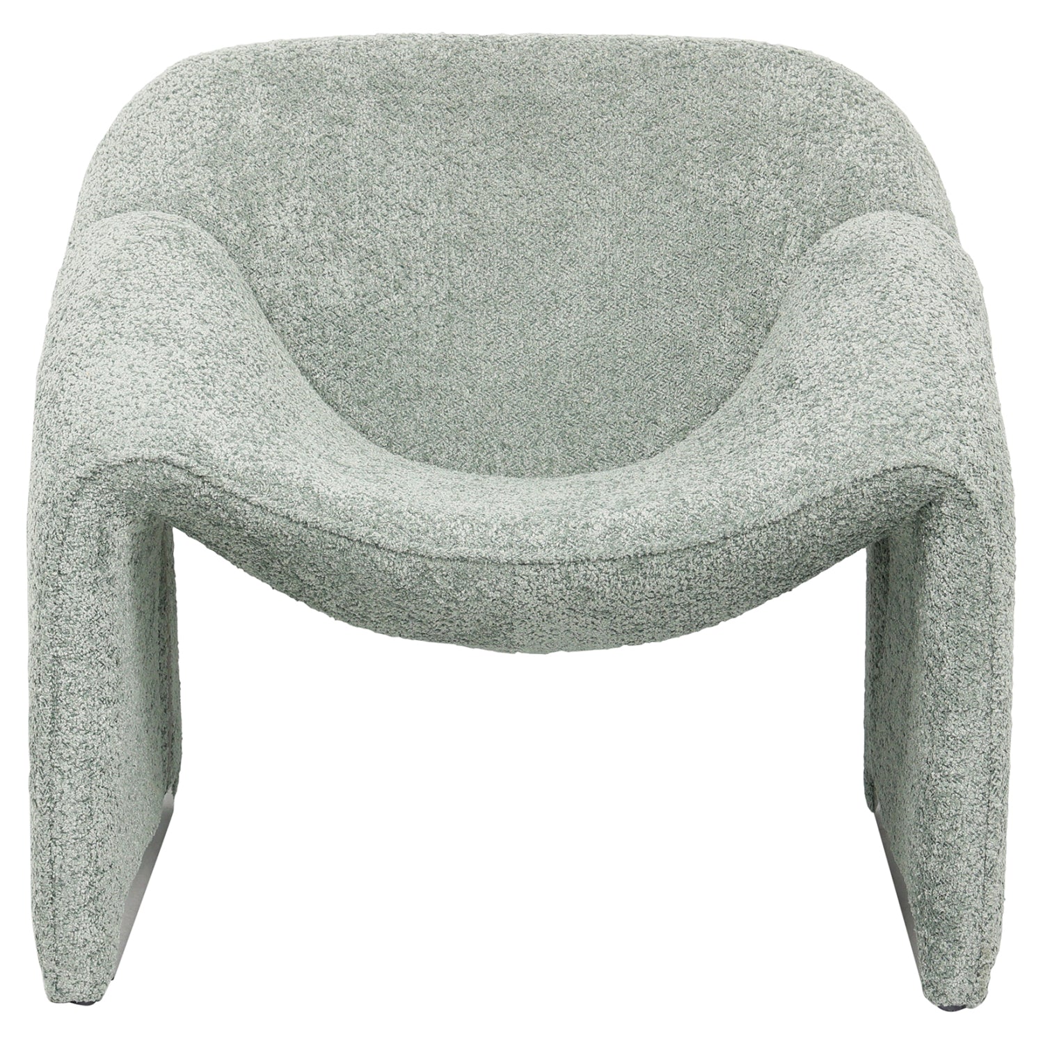 Кресло Спинър букле цвят шам фъстък 81x64x74