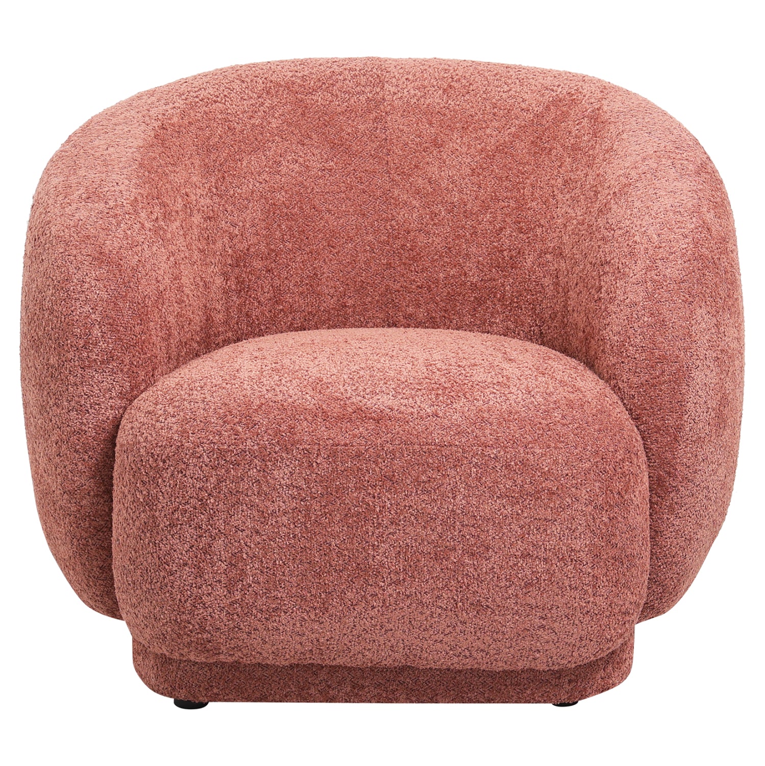 Кресло Карпен букле розов цвят 93x87x78