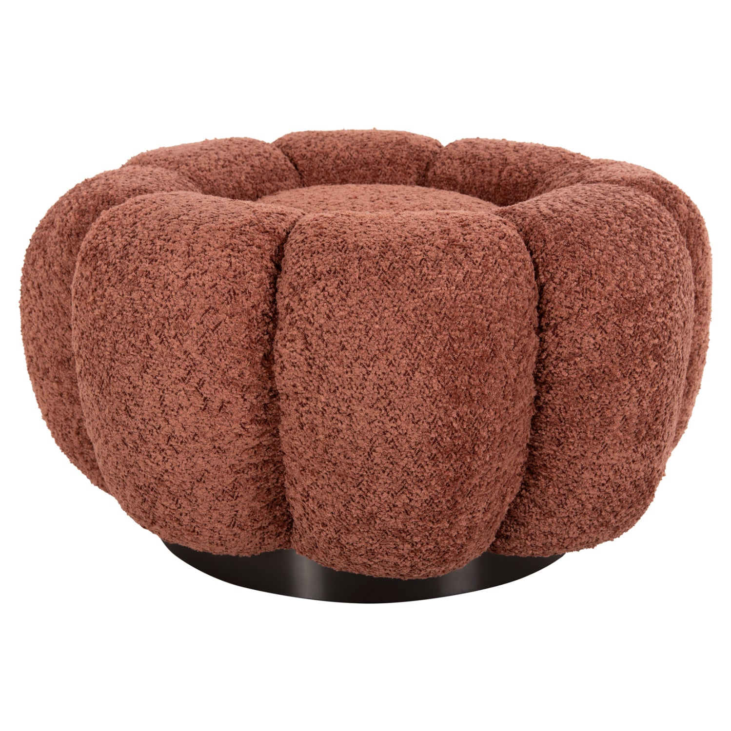 Табуретка Крип букле розов цвят 68X58X40