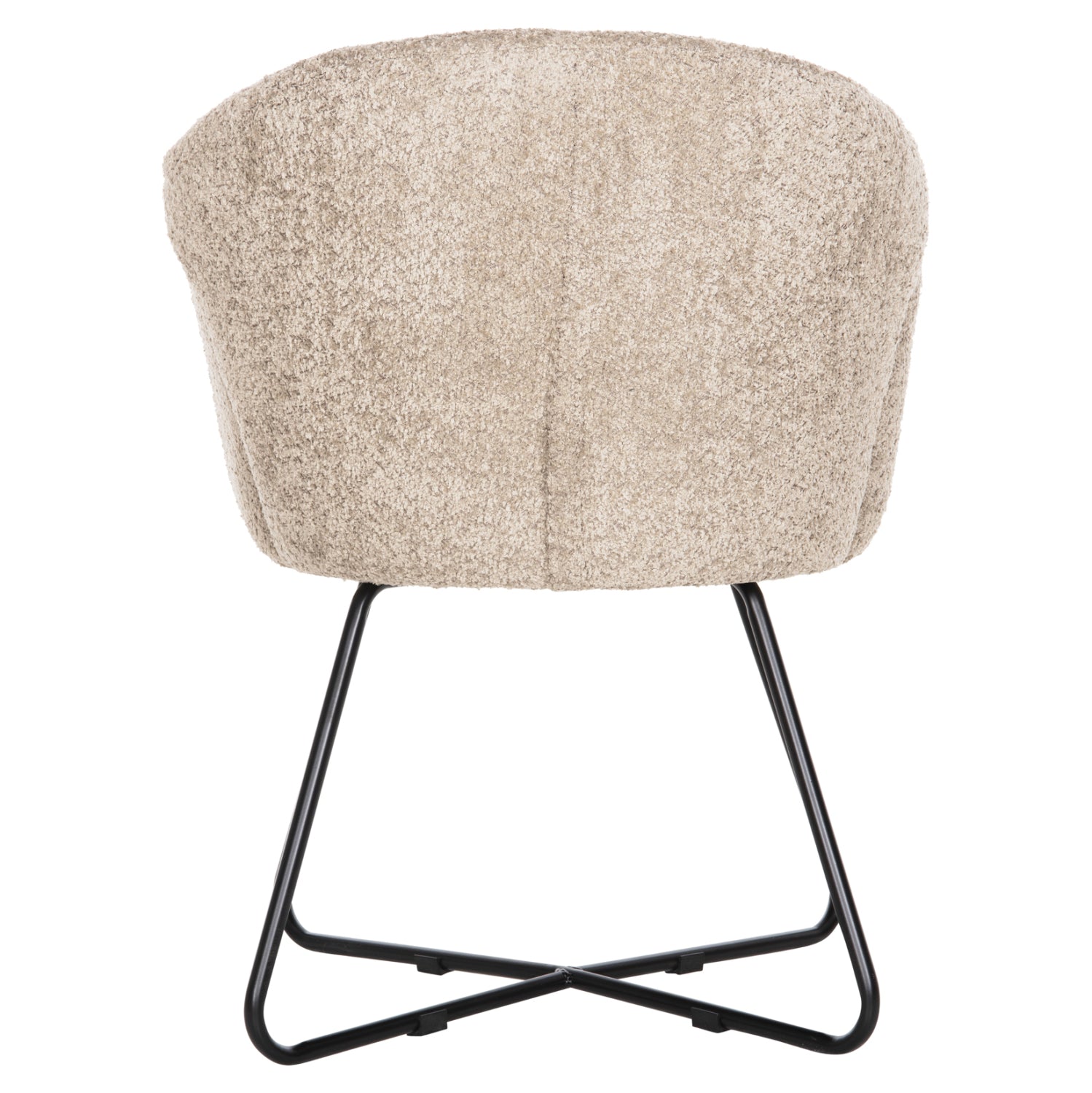 Кресло Харис букле бежов цвят 59,5x64x77