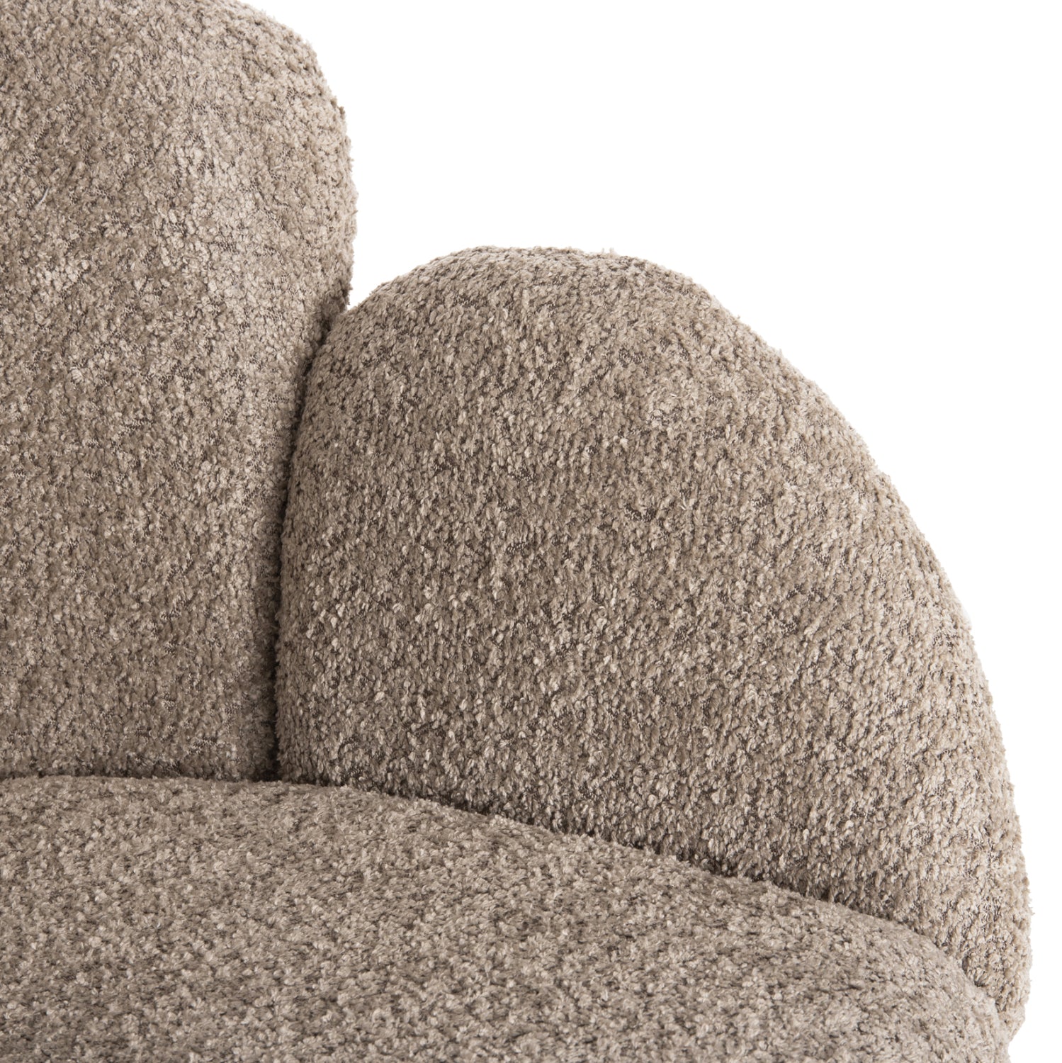 Кресло Харис букле бежов цвят 59,5x64x77