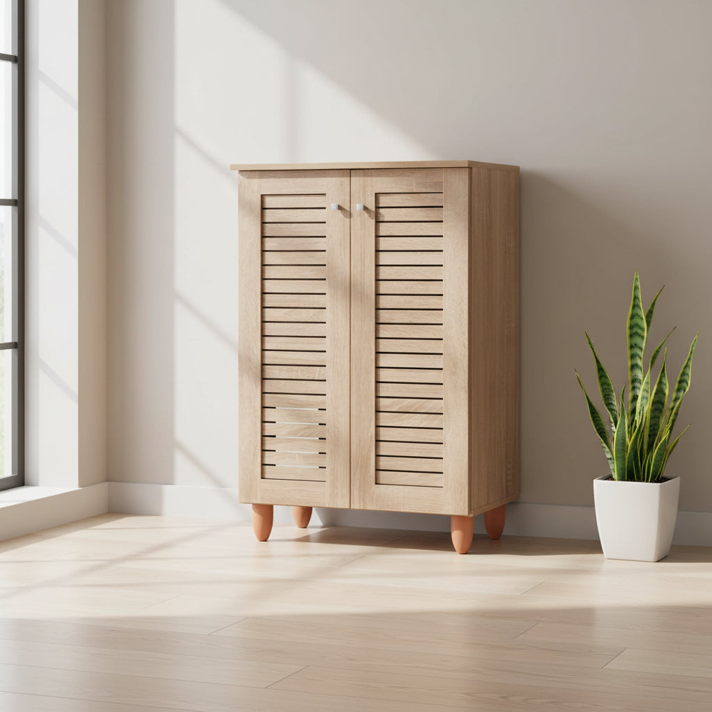 Шкаф за обувки PROLLY -цвят сонома 60x34x88см