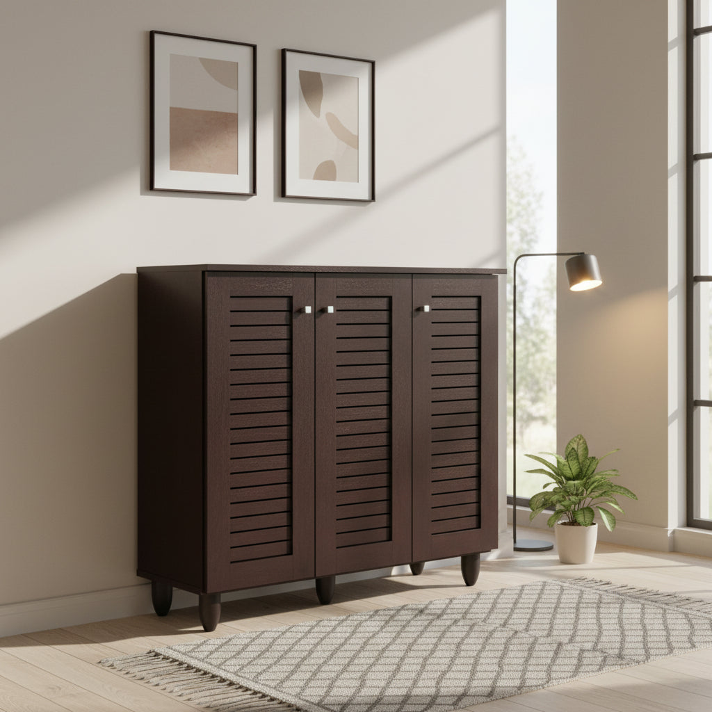 Шкаф за обувки PROLLY цвят венге 87x32x88H cm