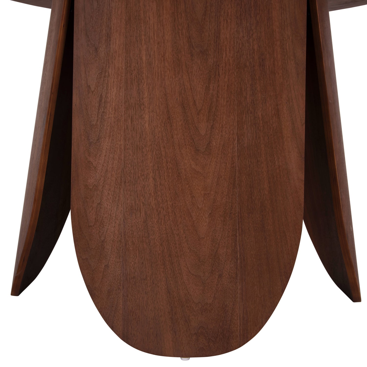 Трапезна маса DENTY от мдф с покритие дъб-орех φ120х75см.