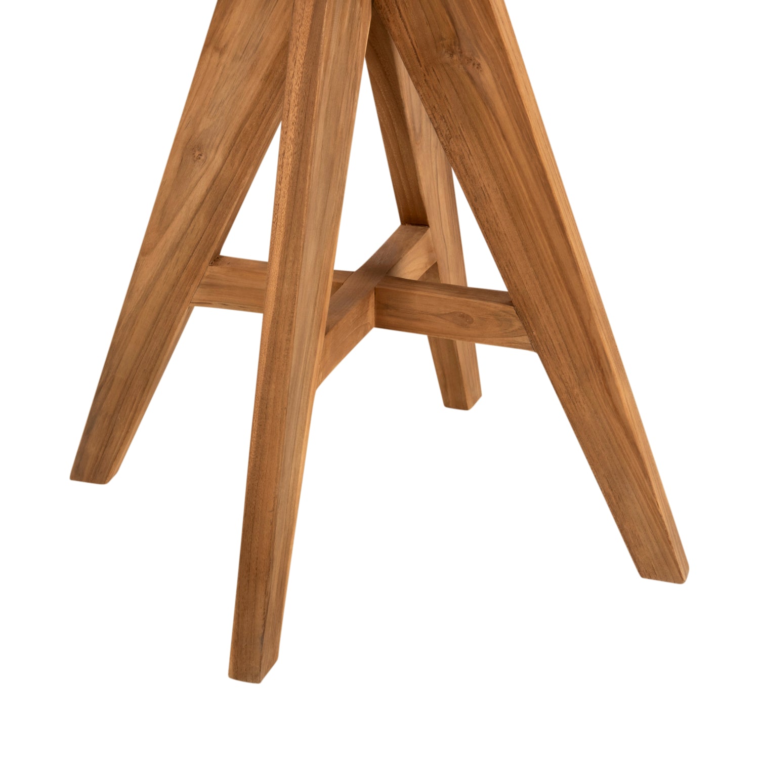 Маса LEO ф80 тиково дърво натурал