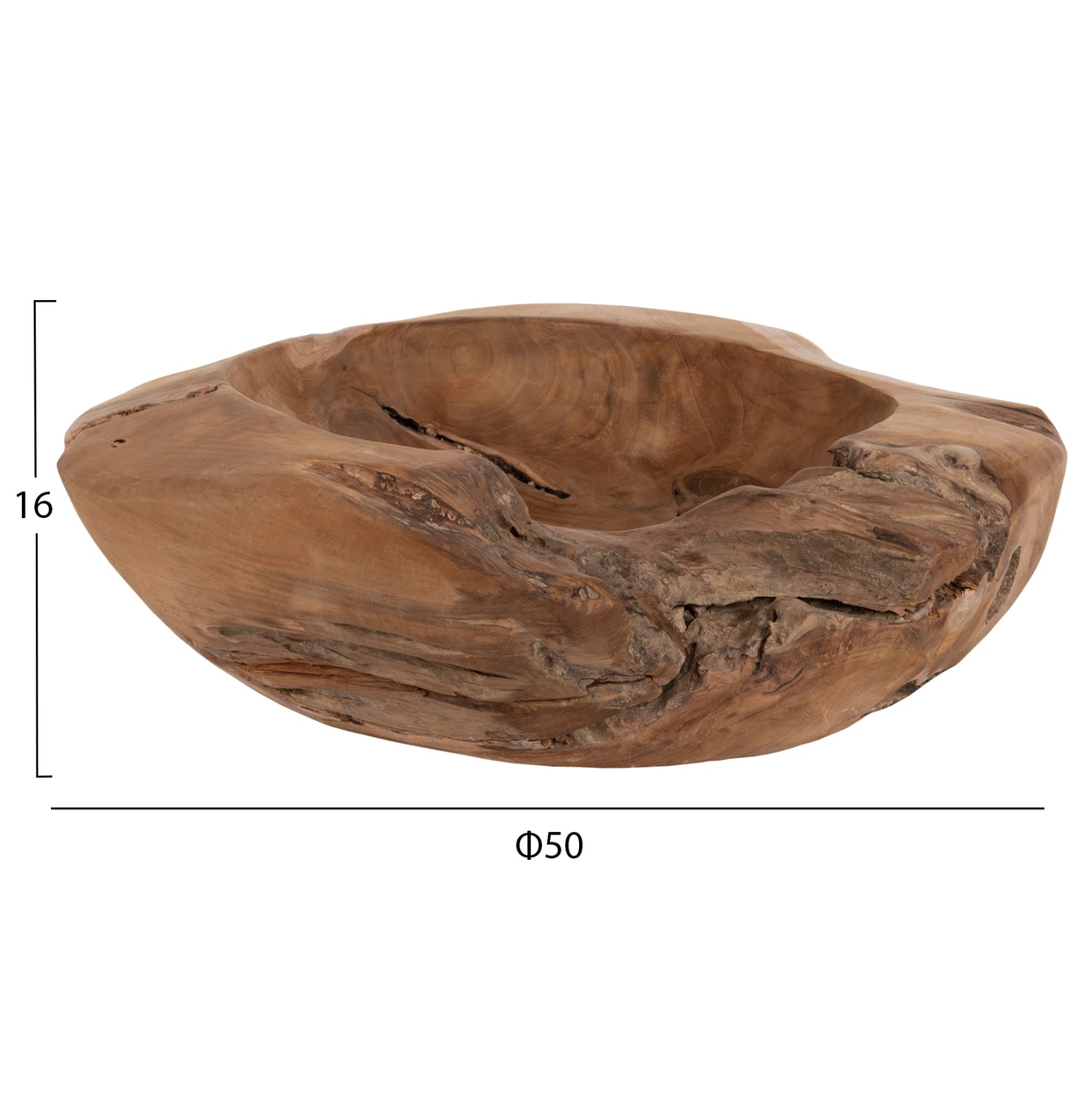 Дървена купа YOKI натурал Φ50x16