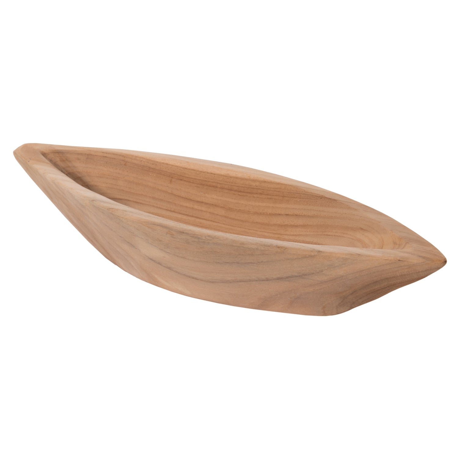 Дървена купа натурал тиково дърво 40x6x13