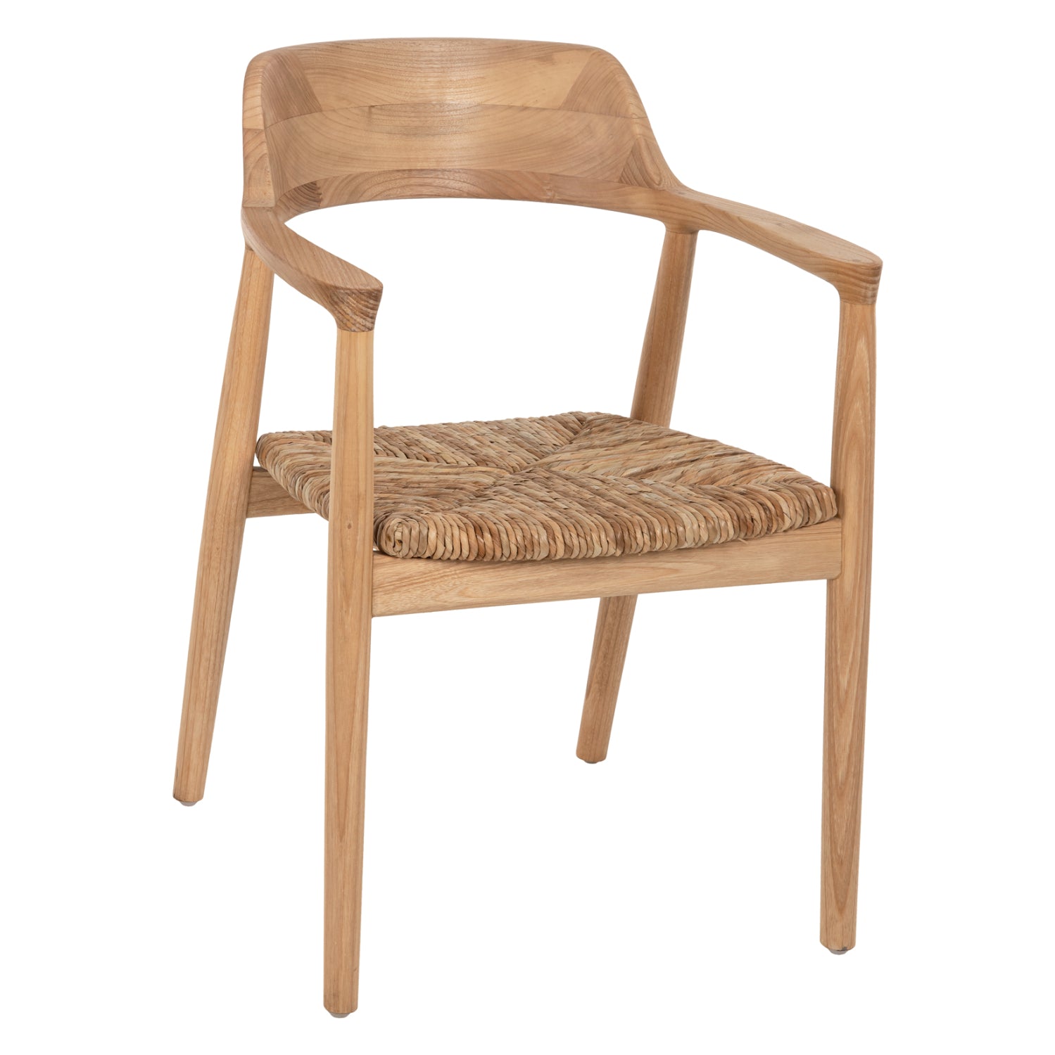 Кресло Kingsley /седалка ратан/ в естествен цвят 57.5x54x80см.