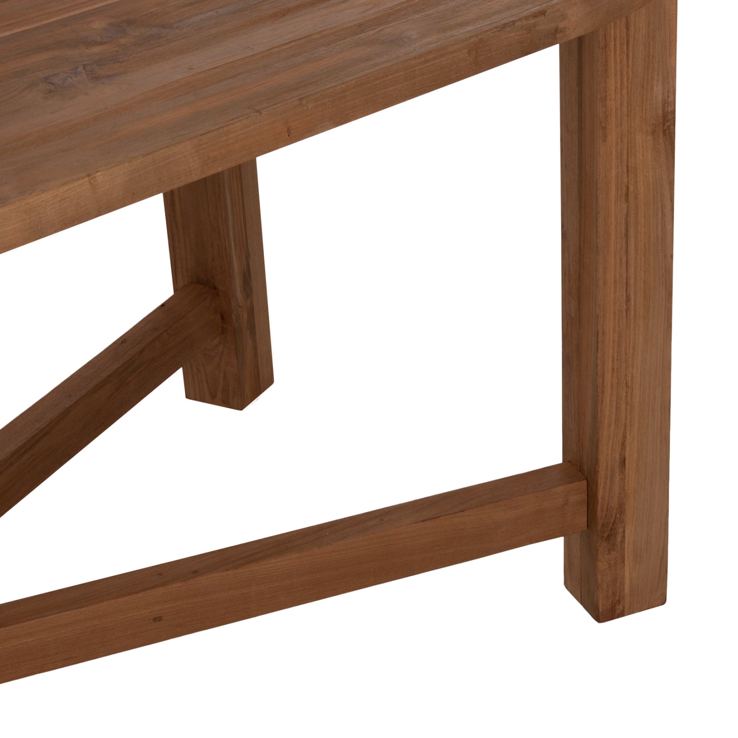 Трапезна маса KUTAI естествен цвят 200x90x75см