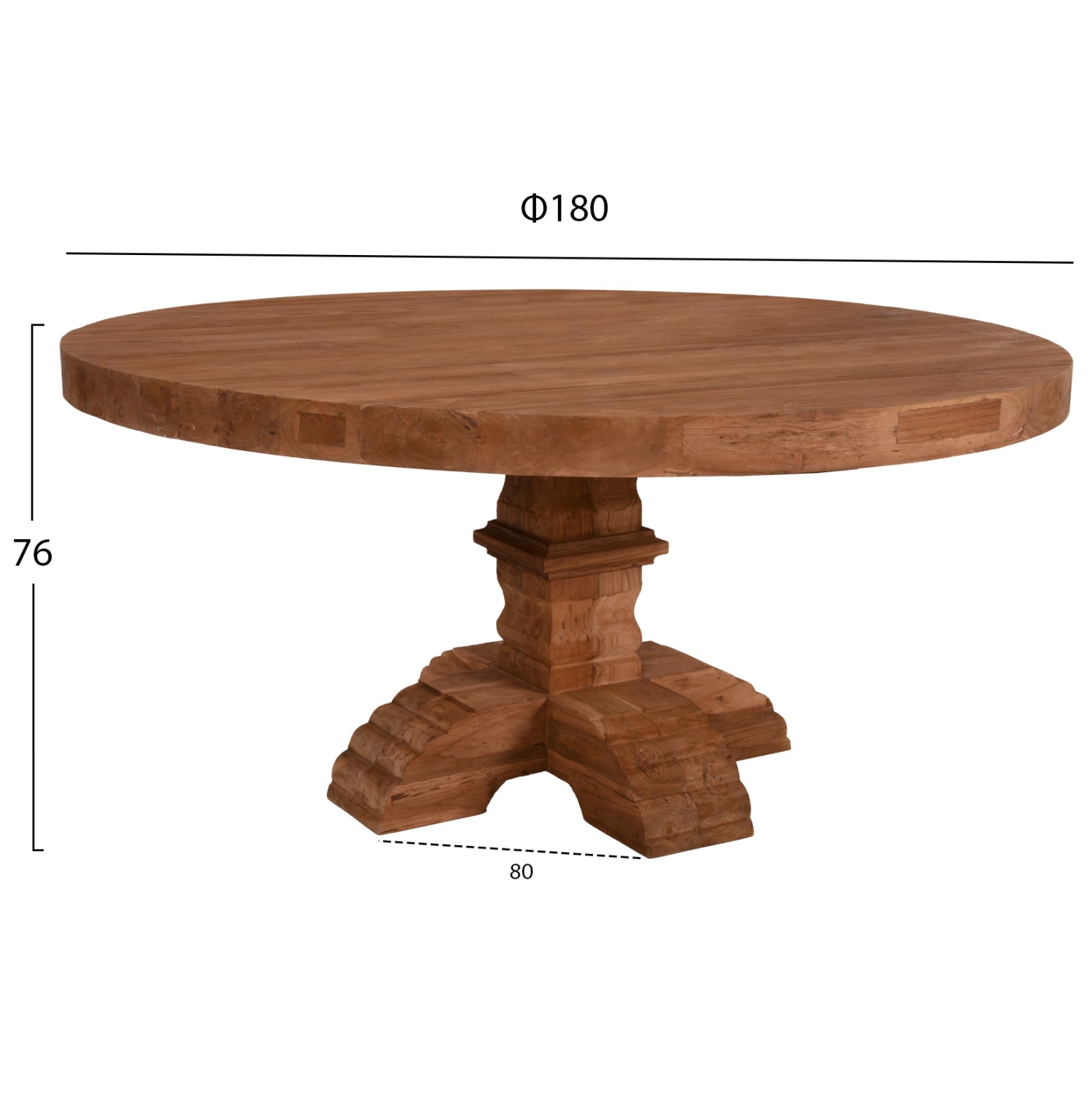 Маса Прованс  Φ180x76 -натурал