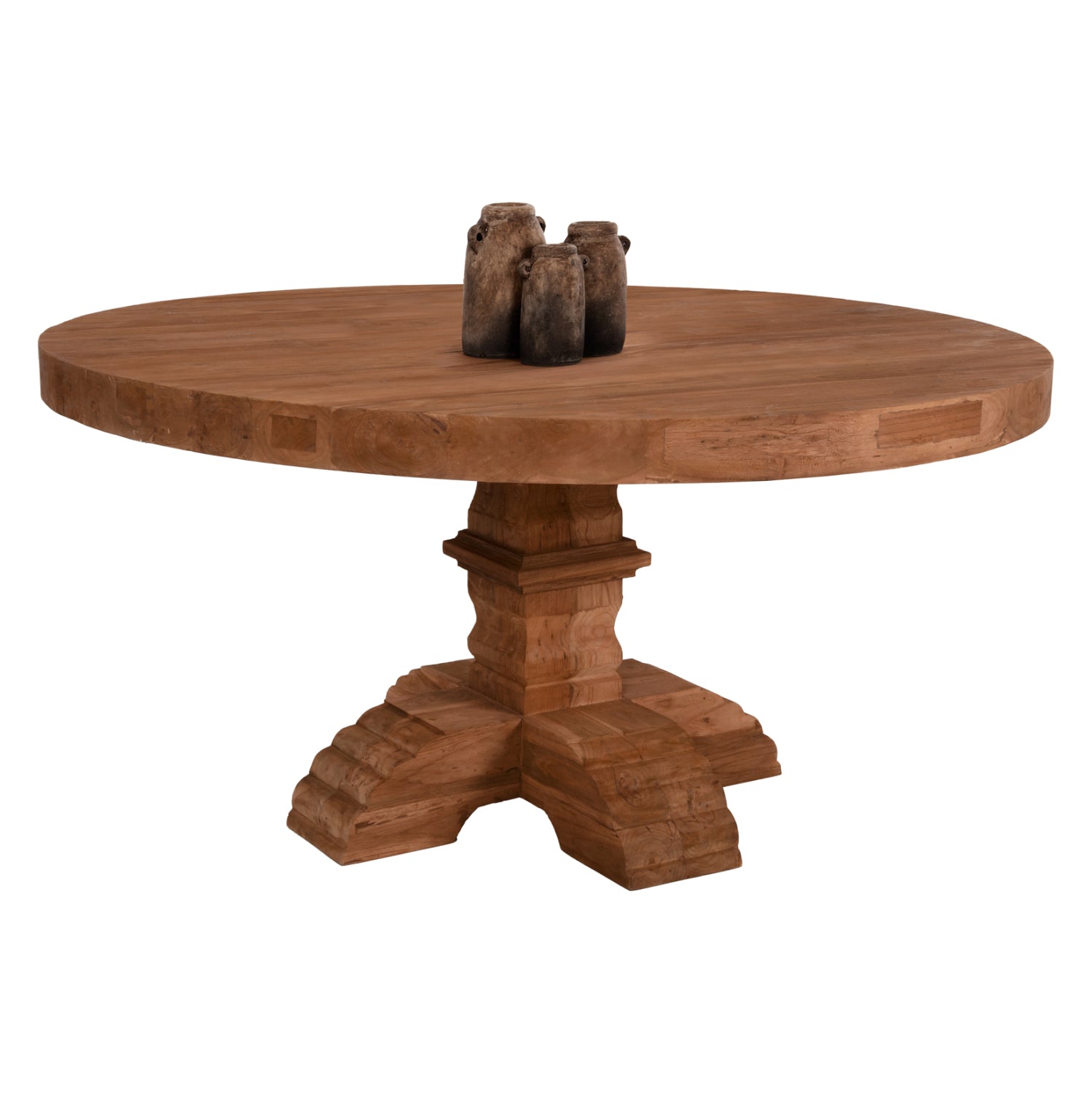 Трапезна маса  Прованс ф150 естествен цвят Φ150x76см