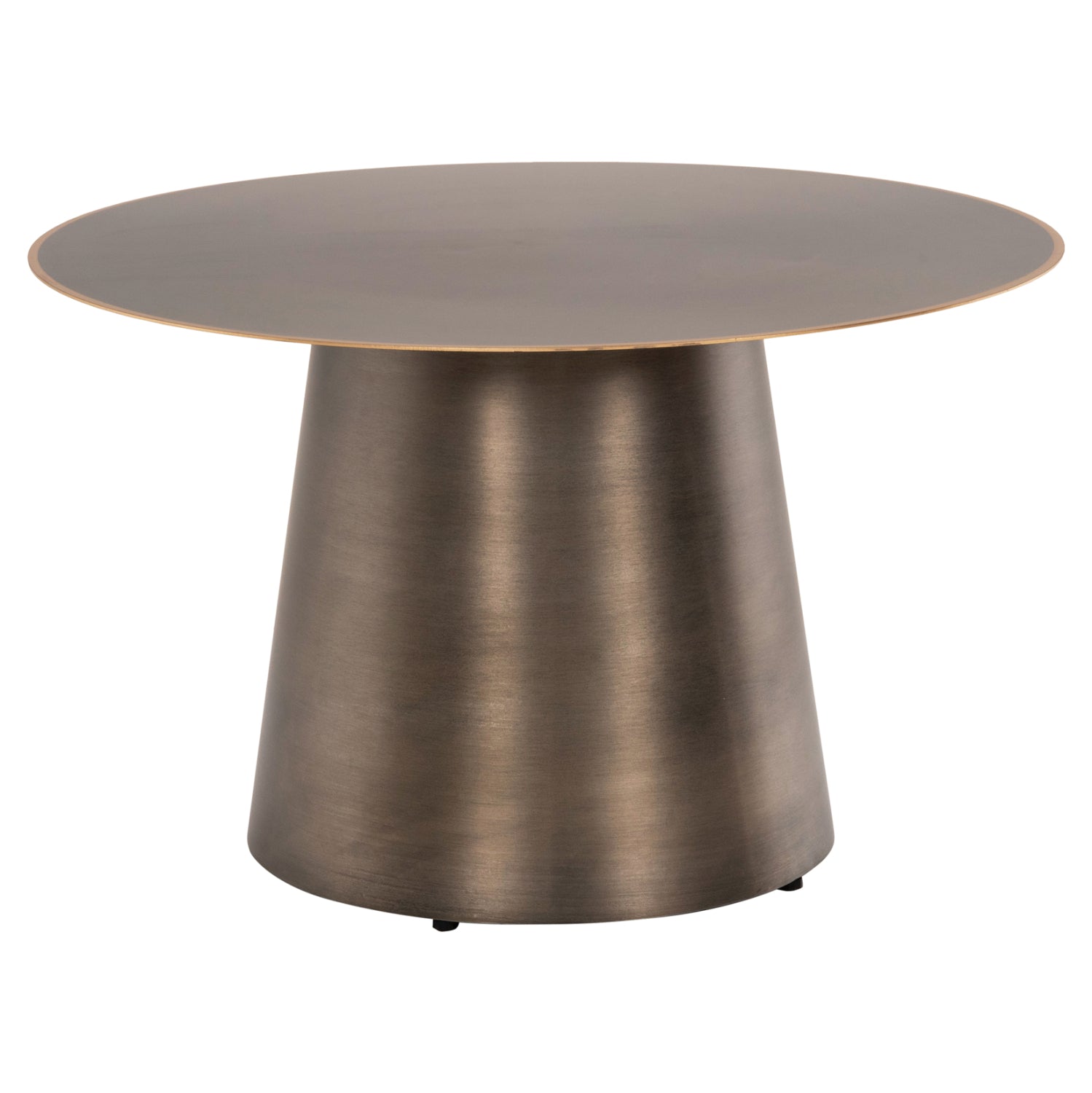 Комплект холни маси NICKELY 2 бр сребрист цвят мат Φ80x41см и Φ60x36см