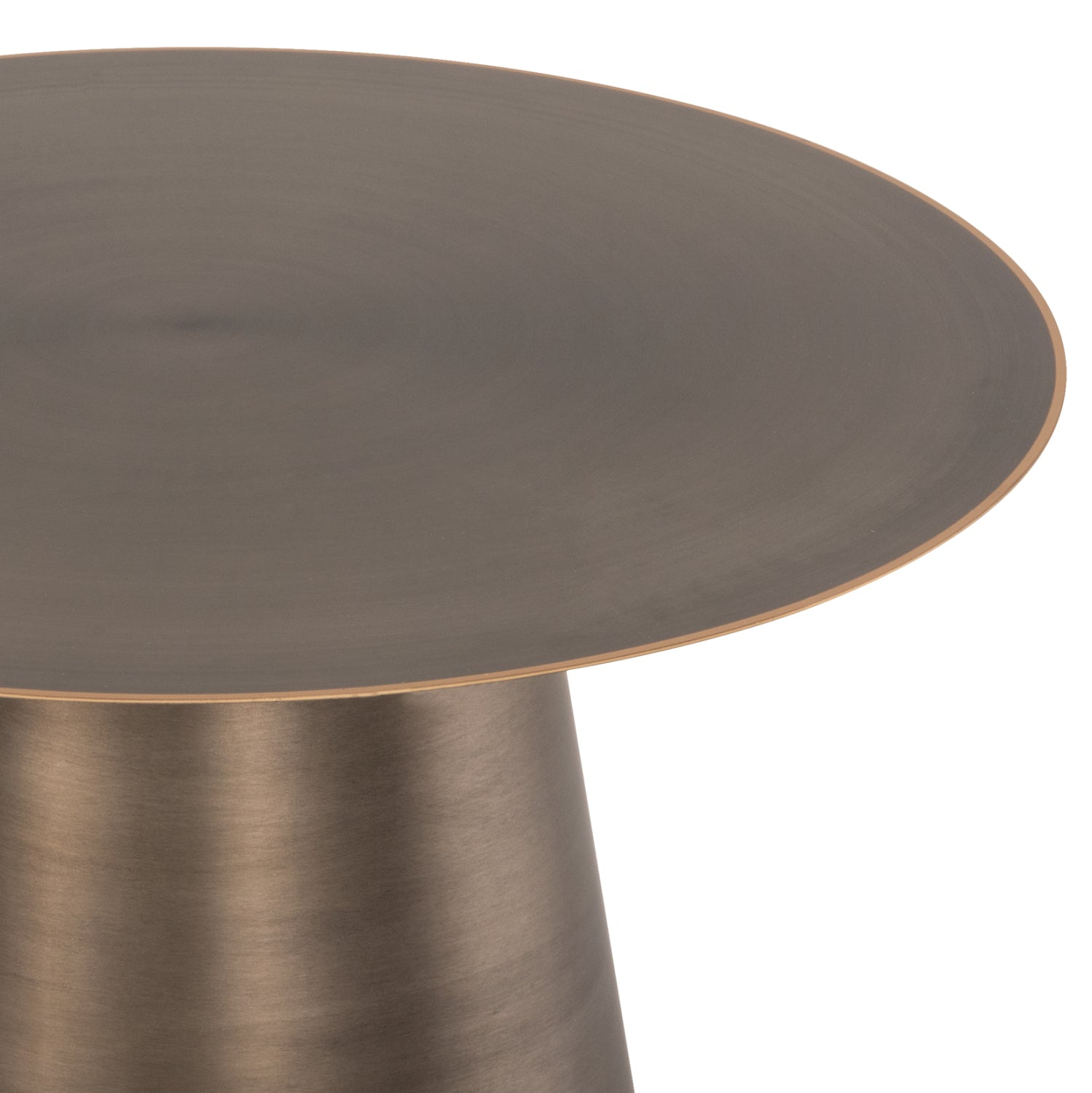 Комплект холни маси NICKELY 2 бр сребрист цвят мат Φ80x41см и Φ60x36см