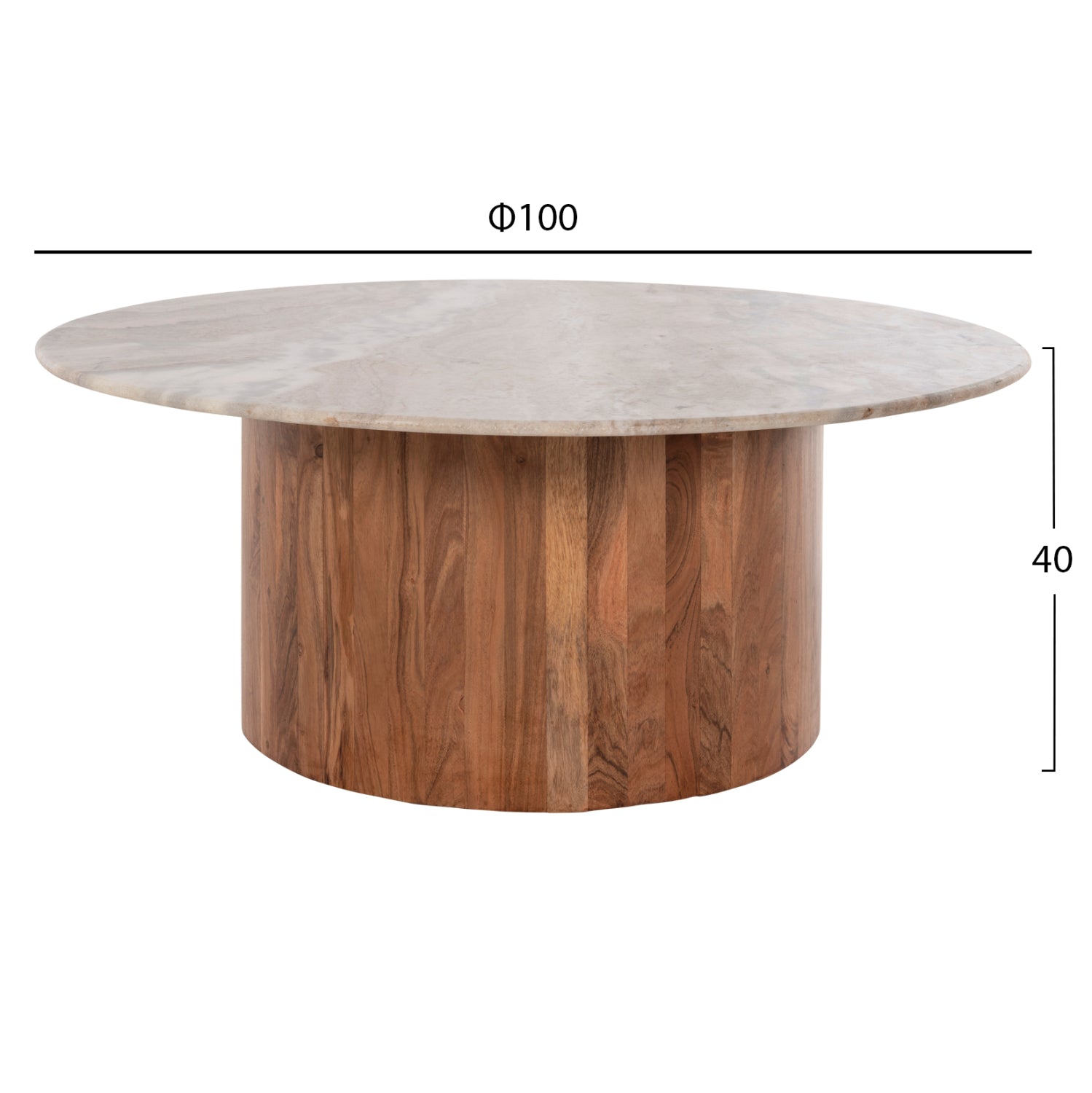 Холна маса FORMEL ф100 -цвят натурал-бял