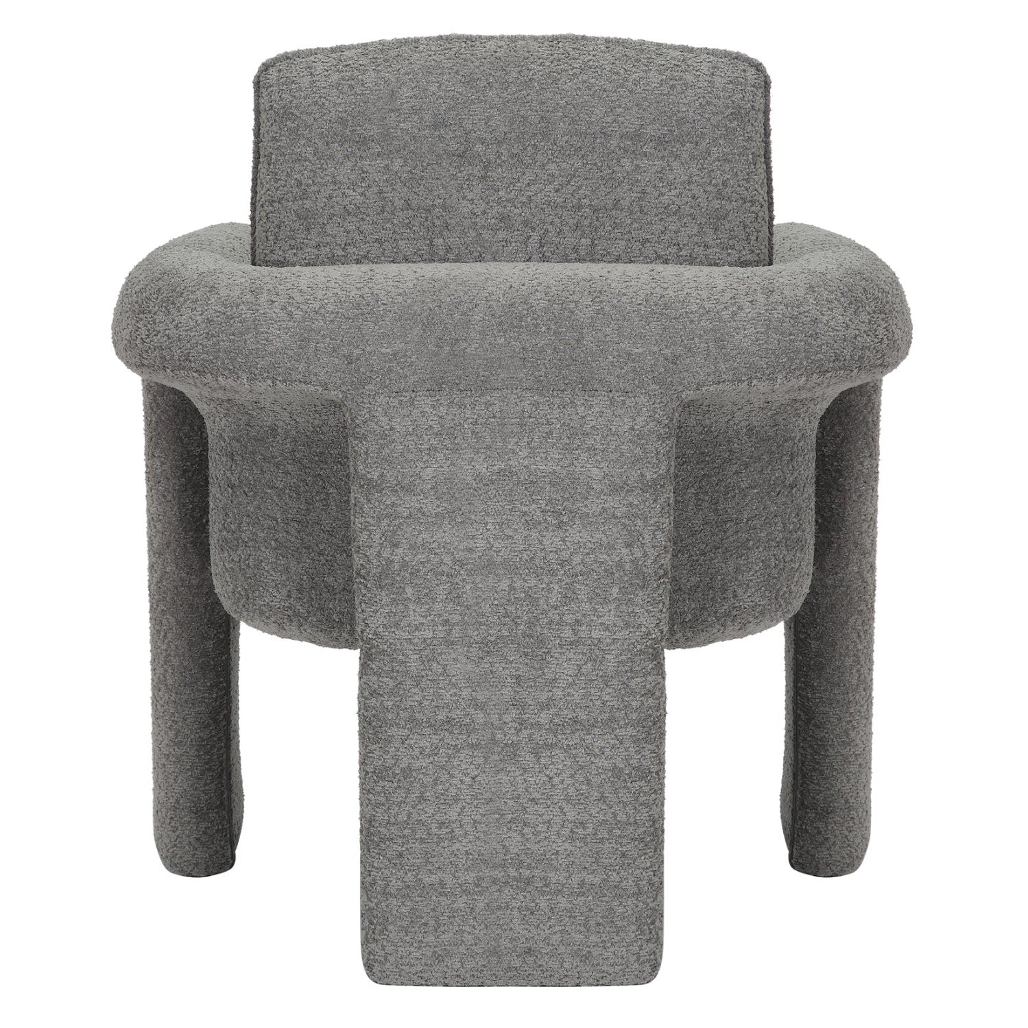 Фотьойл Крашър букле сив цвят 82x78x87