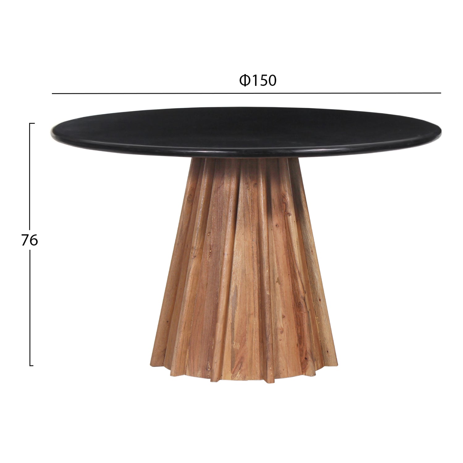 Маса Дракс Φ150x76-натурал