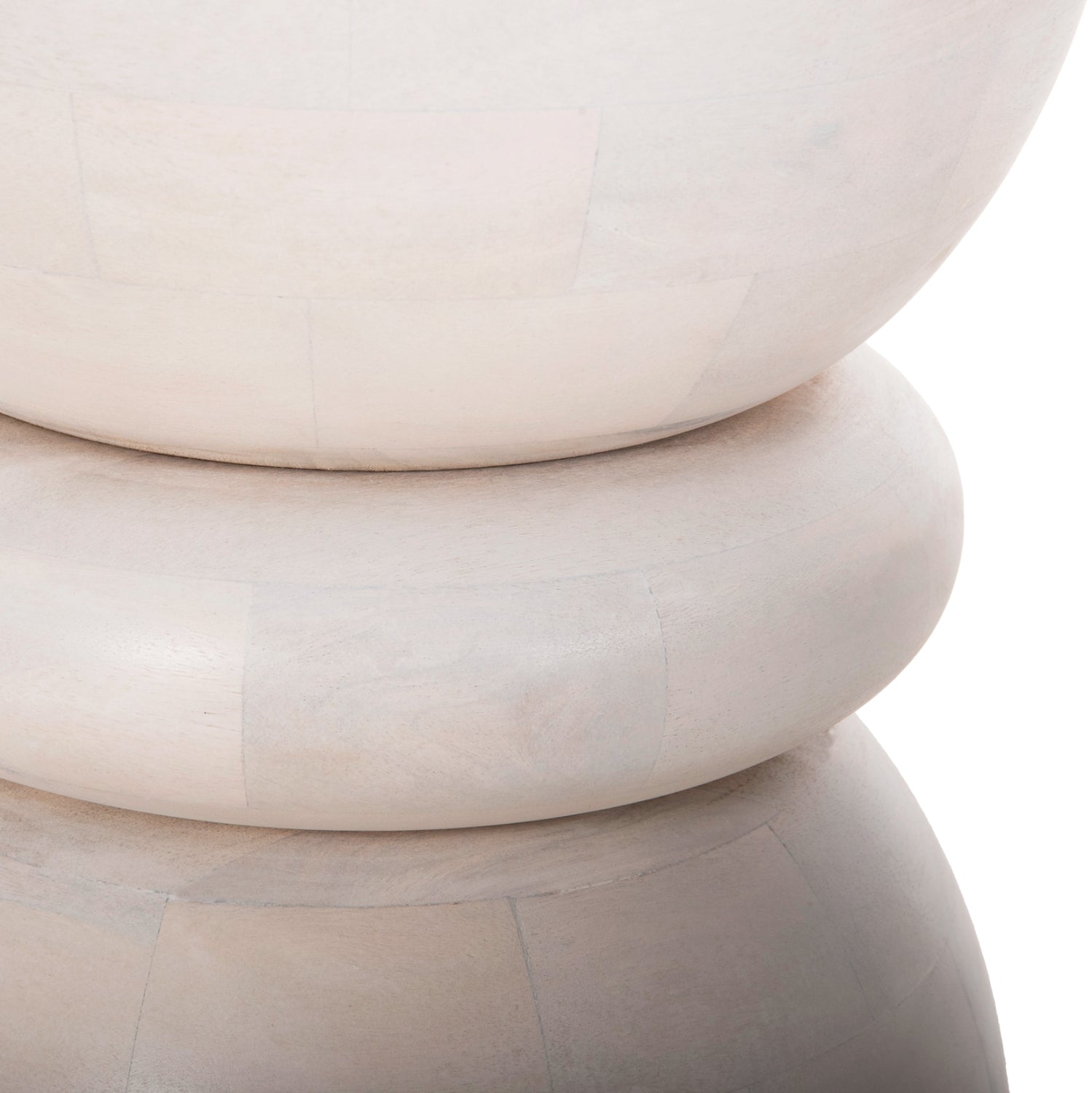 КРЪГЛА ТАБУРЕТКА МОДИФ МАНГО В БЯЛ ЦВЯТ Φ35x51H см.