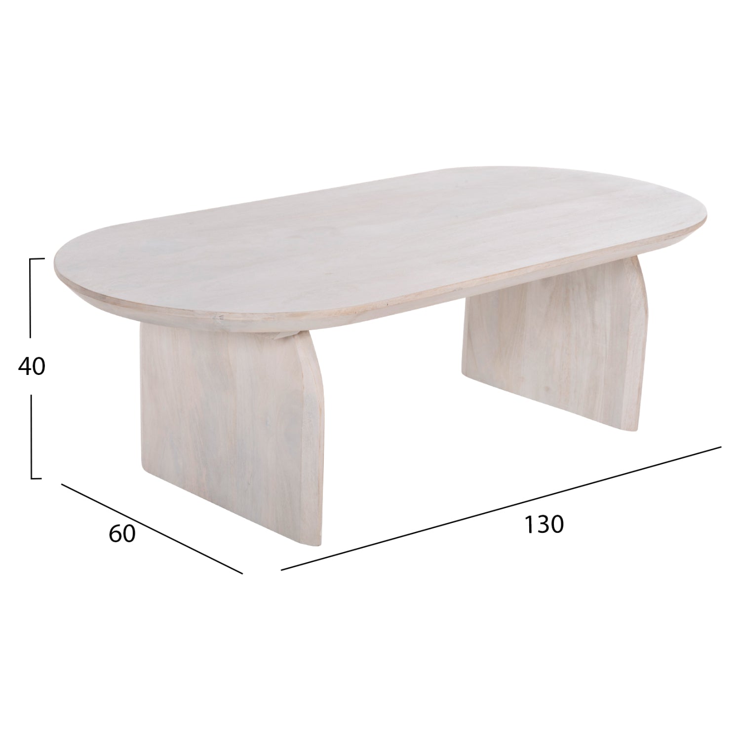 Холна маса HONKY натурал 130x60x40