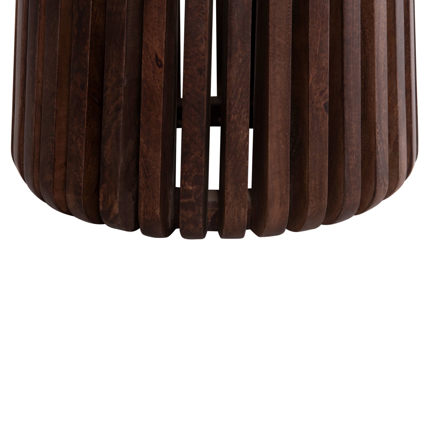 Странична маса KREST кафяв-бял цвят Φ50x50см