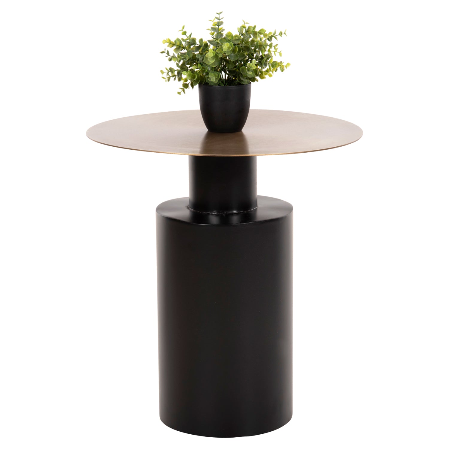 Помощна маса Сити черен-златист цвят Φ51Χ55.5см