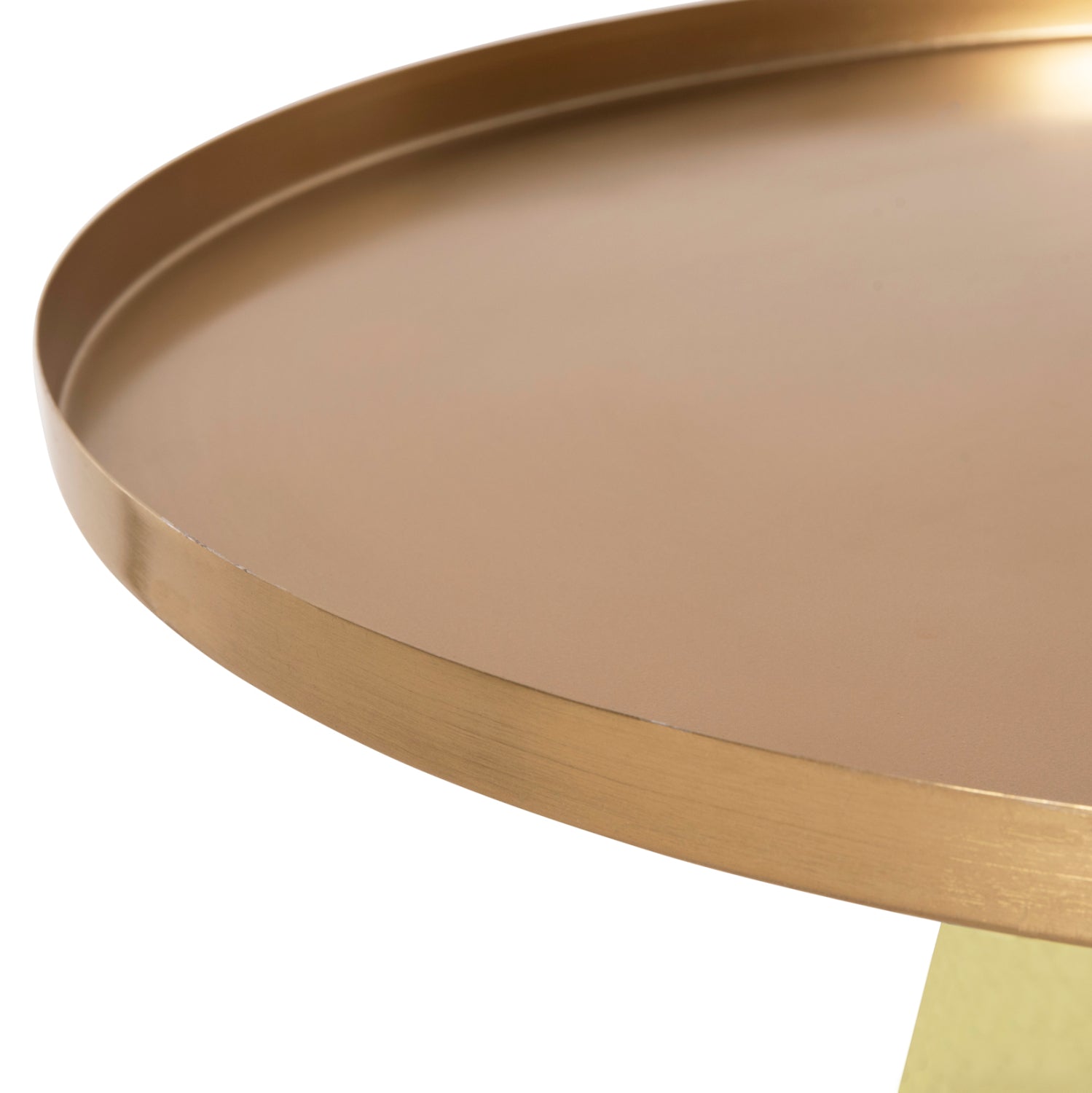 Холна маса SCAL цвят жълт-златист Φ76x43.5Hcм