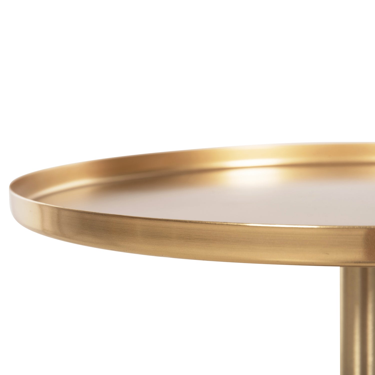 Странична маса Kappur орех-златист цвят Φ38x62Hcм