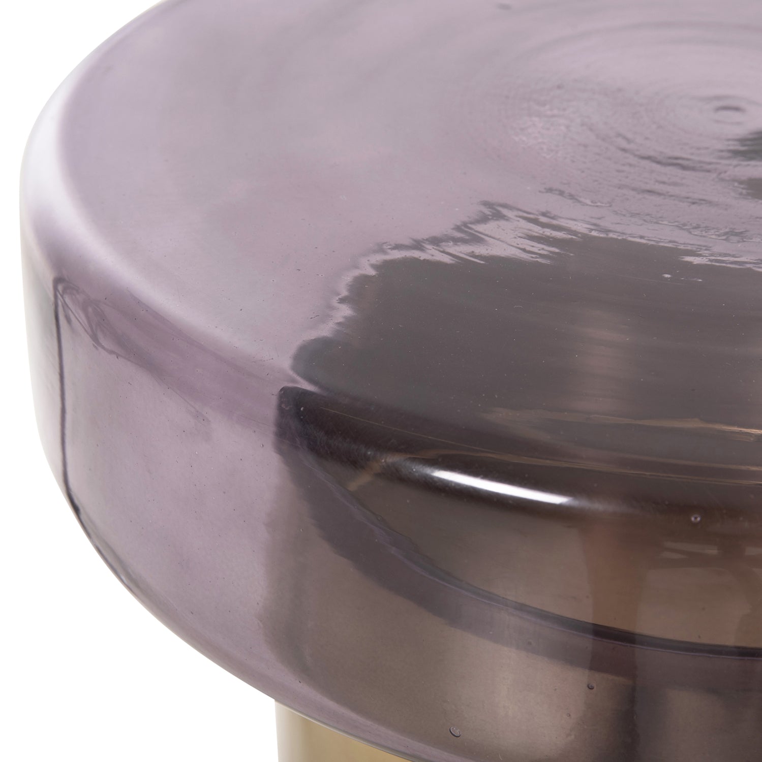 Помощна маса CARMO цвят лилав-златист Φ39Χ54см