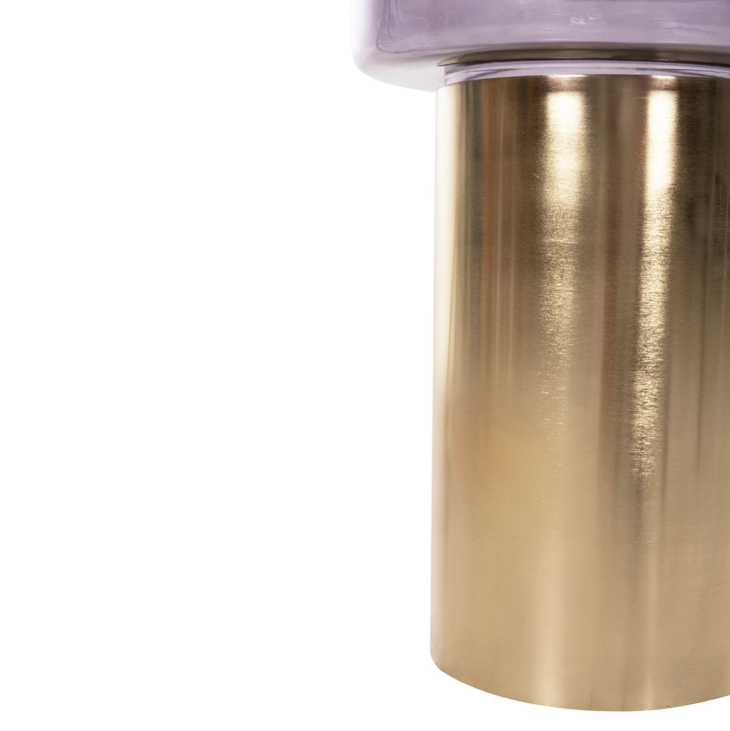 Помощна маса CARMO цвят лилав-златист Φ39Χ54см