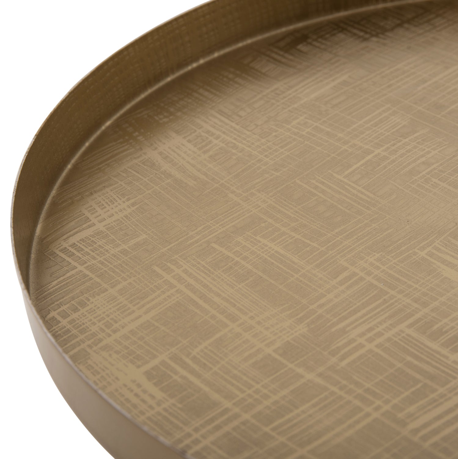 Странична маса VALERY цвят жълт-златист Φ39.5x52Hcm