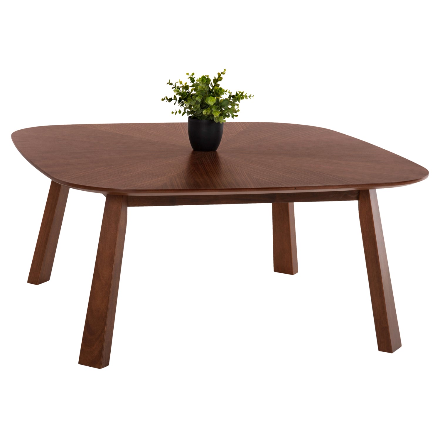 Холна маса RINER цвят орех 100x100x45см