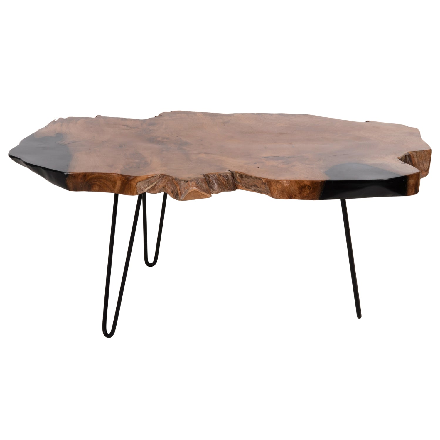 Странична маса GLAZE естествен-черен цвят 110x60x48см