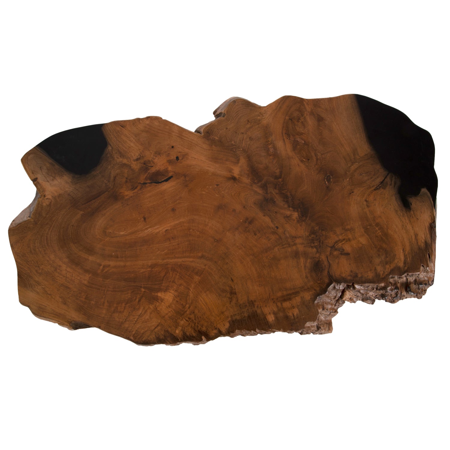 Странична маса GLAZE естествен-черен цвят 110x60x48см