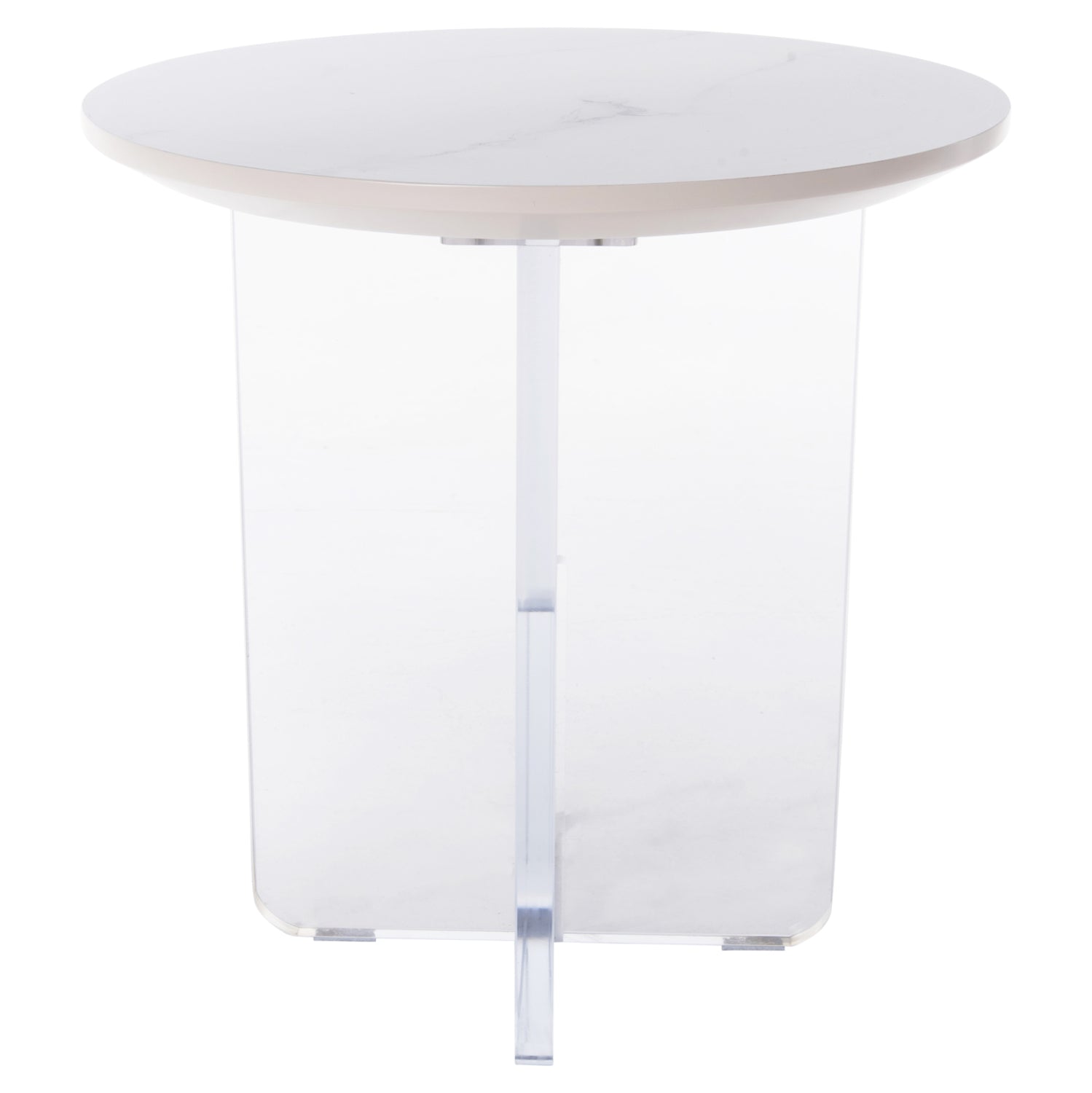 Холна маса ACRYLON бял цвят Φ40x41см