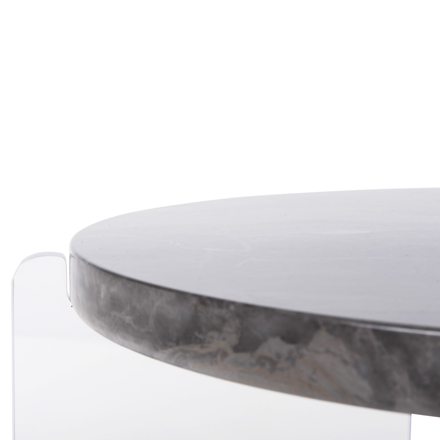 Холна маса ACRYCON цвят сив мдф- акрил Φ64x51см