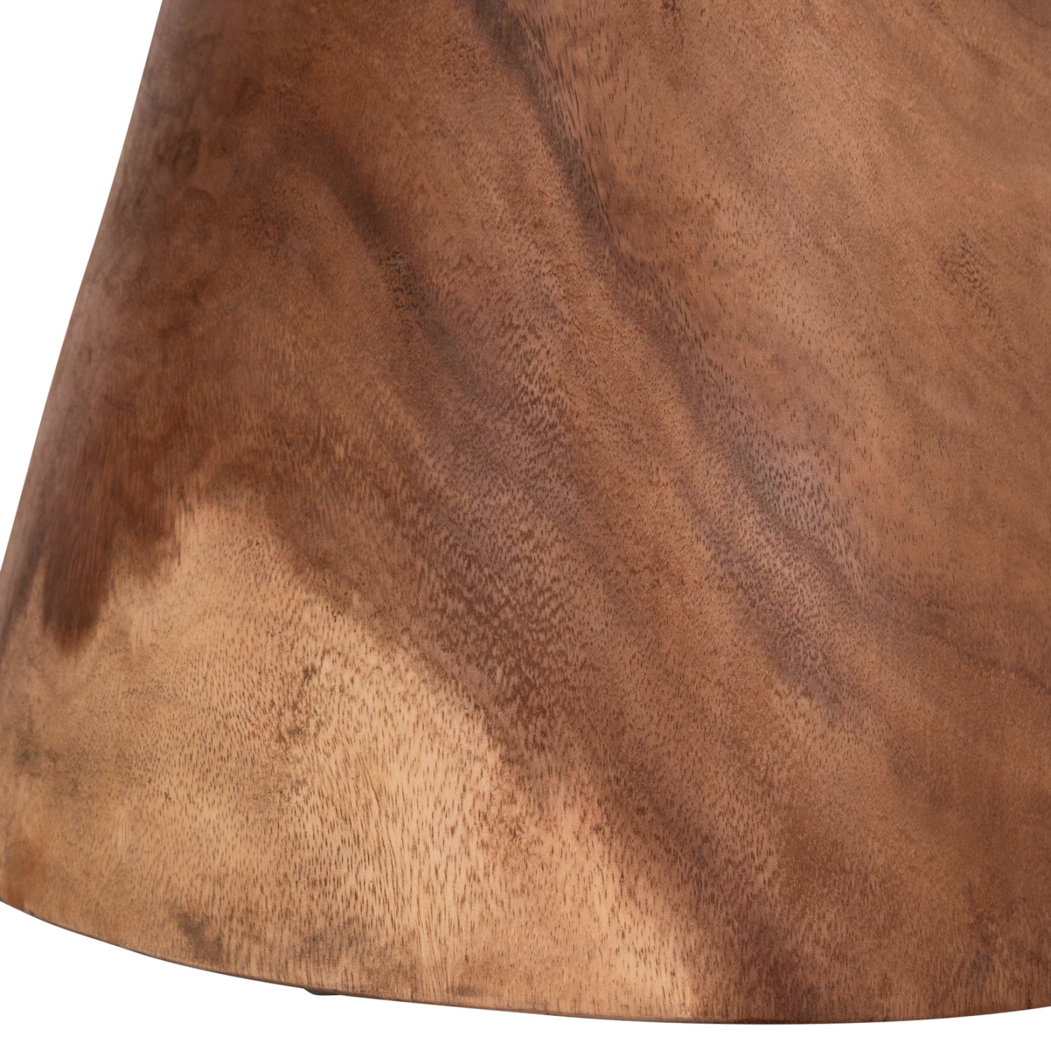 Кръгла странична маса CUPRE масивно дърво натурална ф40x45cм