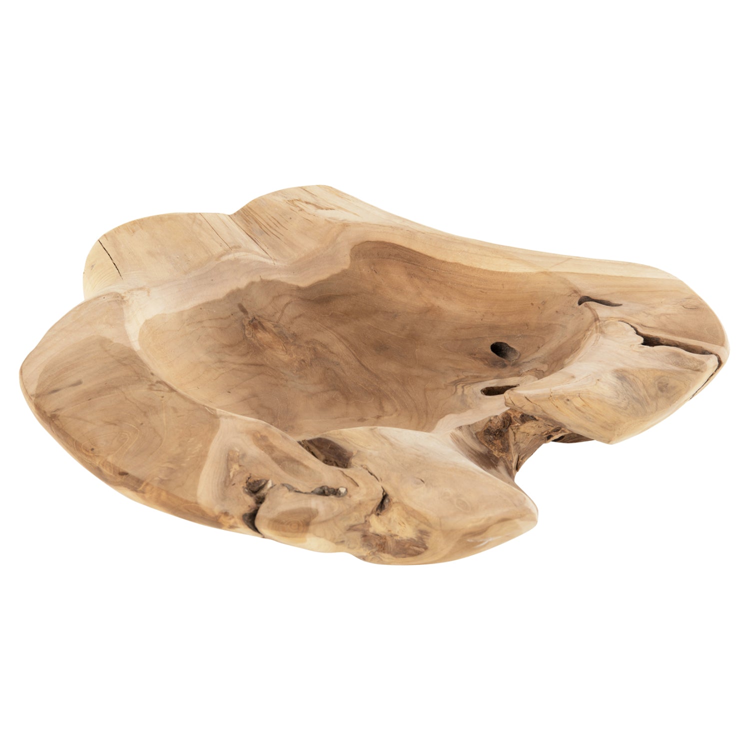 Дървена купа за маса натурал Φ58x12