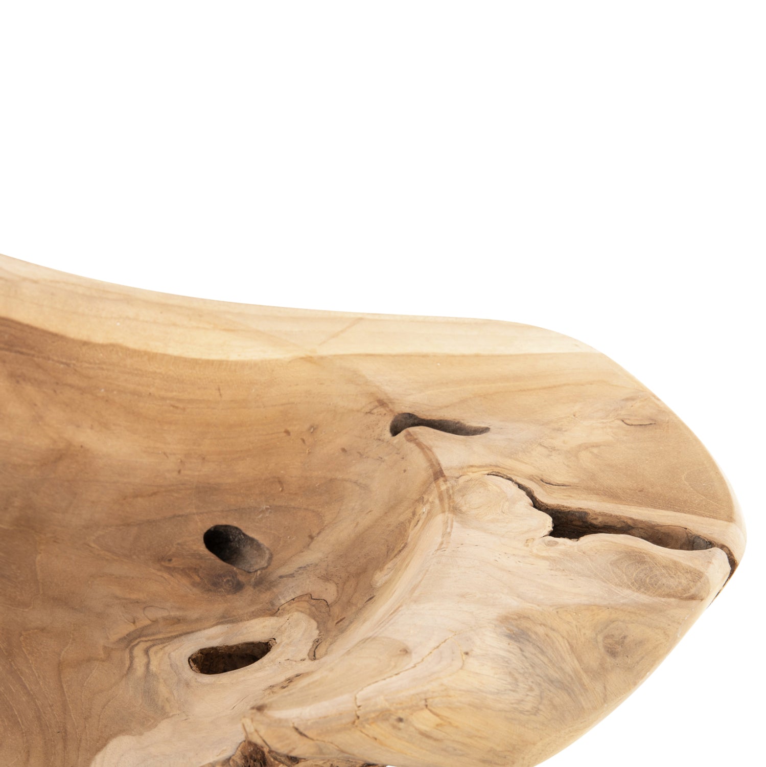 Дървена купа за маса натурал Φ58x12