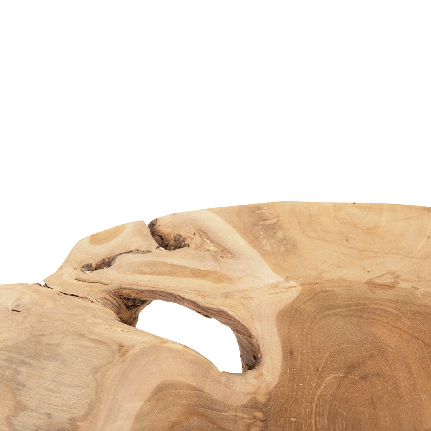 Дървена купа за маса натурал Φ58x12