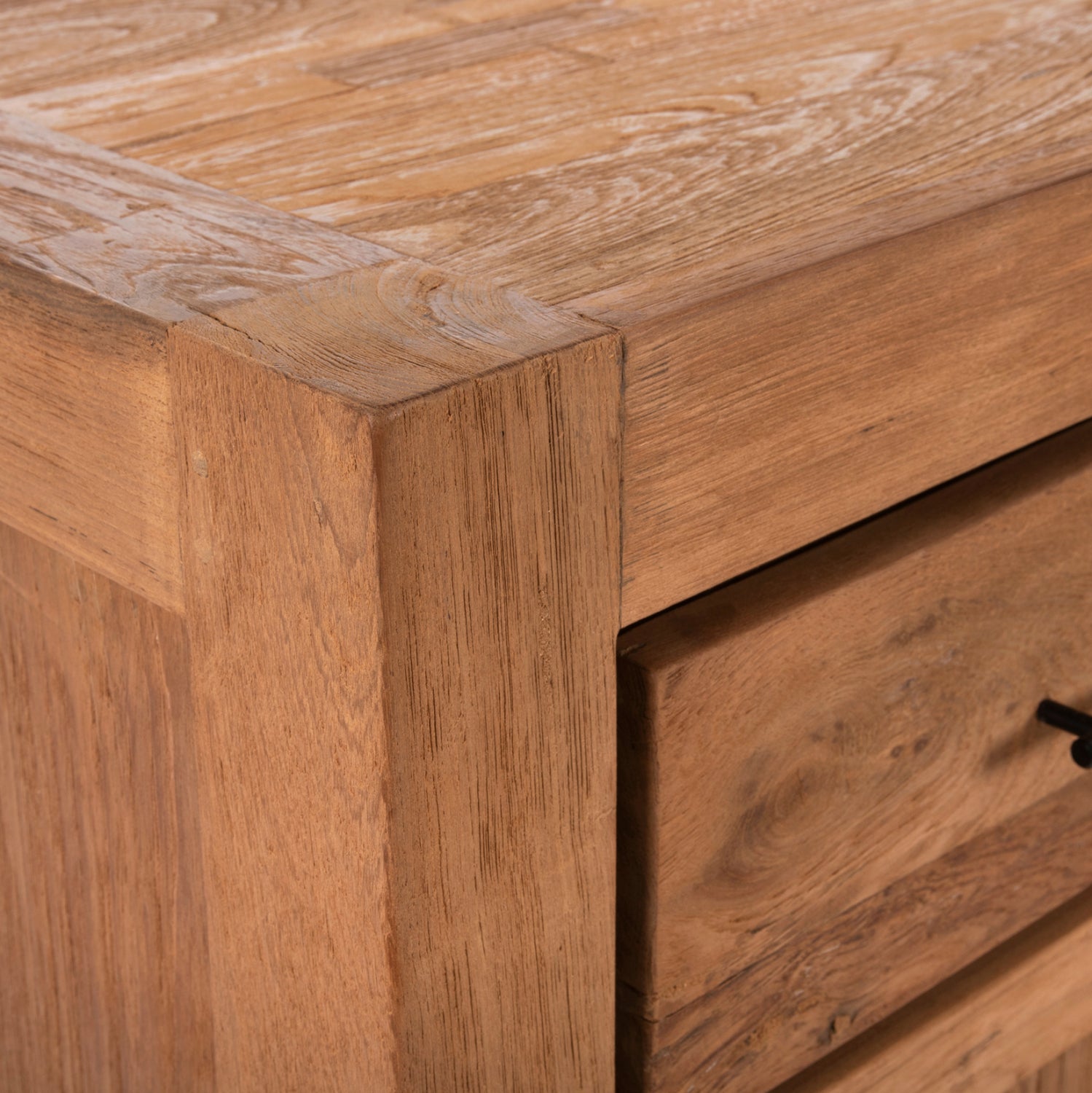 Бюфет рециклирано тиково дърво Grayson натурално 220x50x90см.