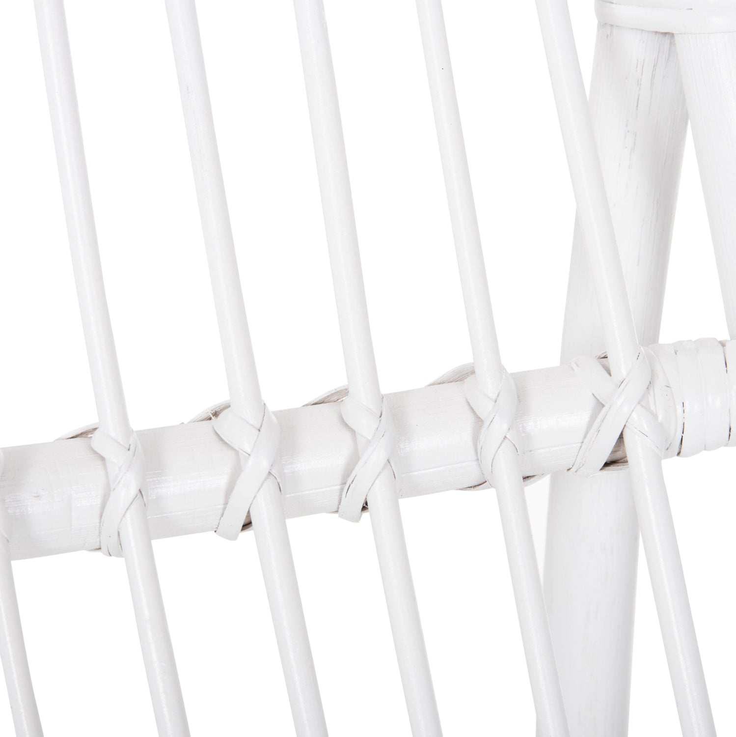 Кресло GRINN бял цвят ратан 56,5x73,5x79,5