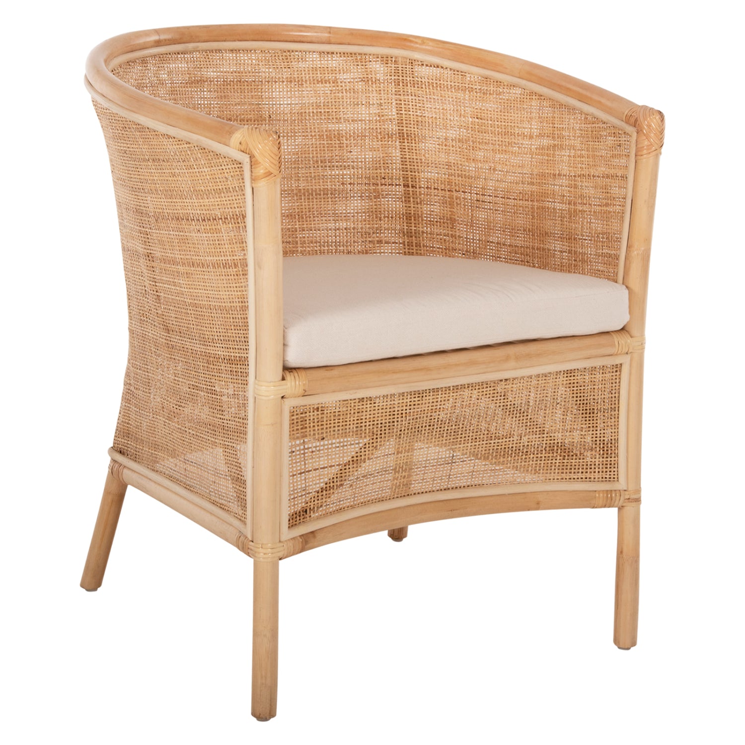 Кресло Апрон натурал ратан 75x70x85
