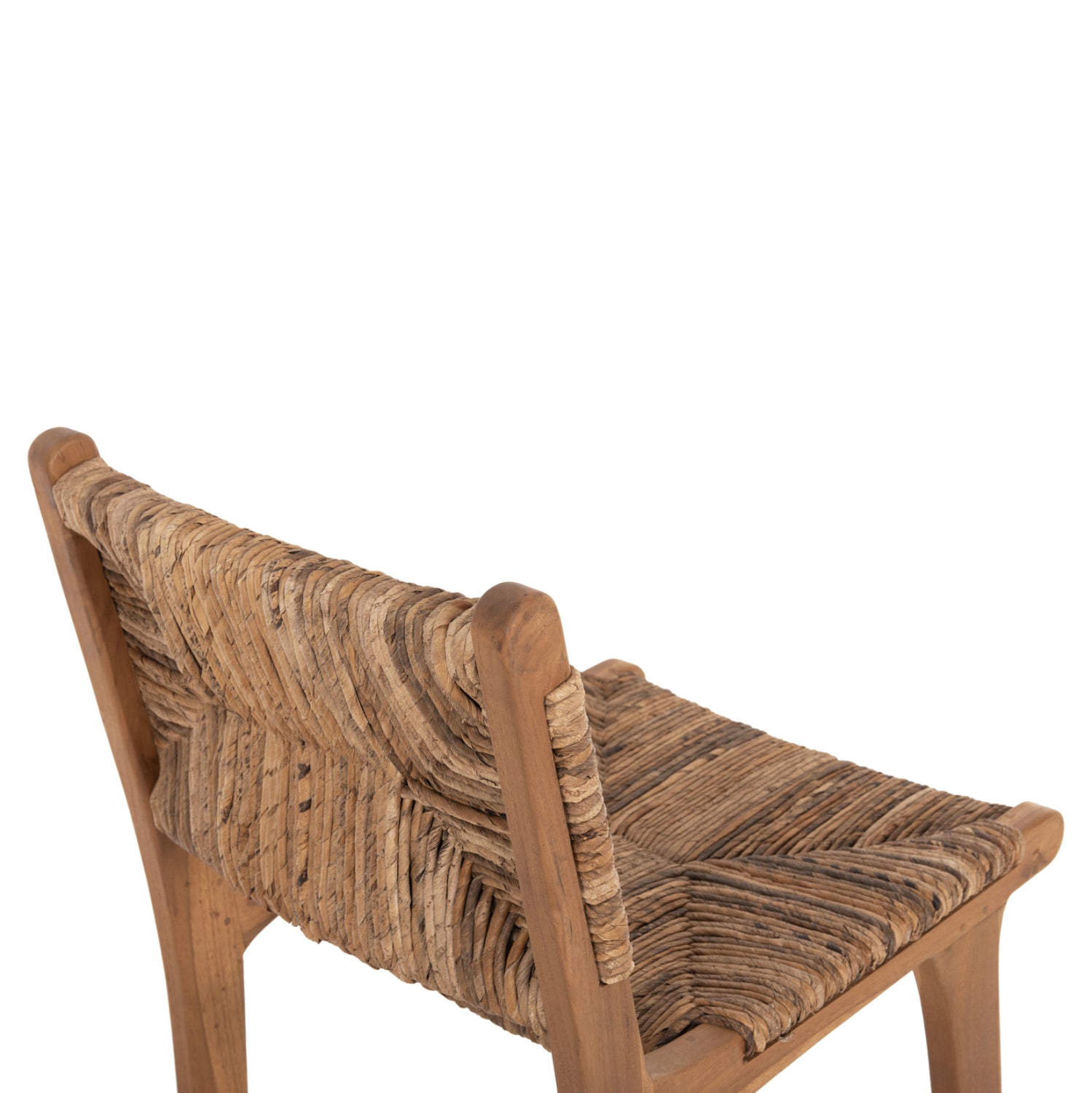 Бар стол Валтер натурал тиково дърво 46x55x105