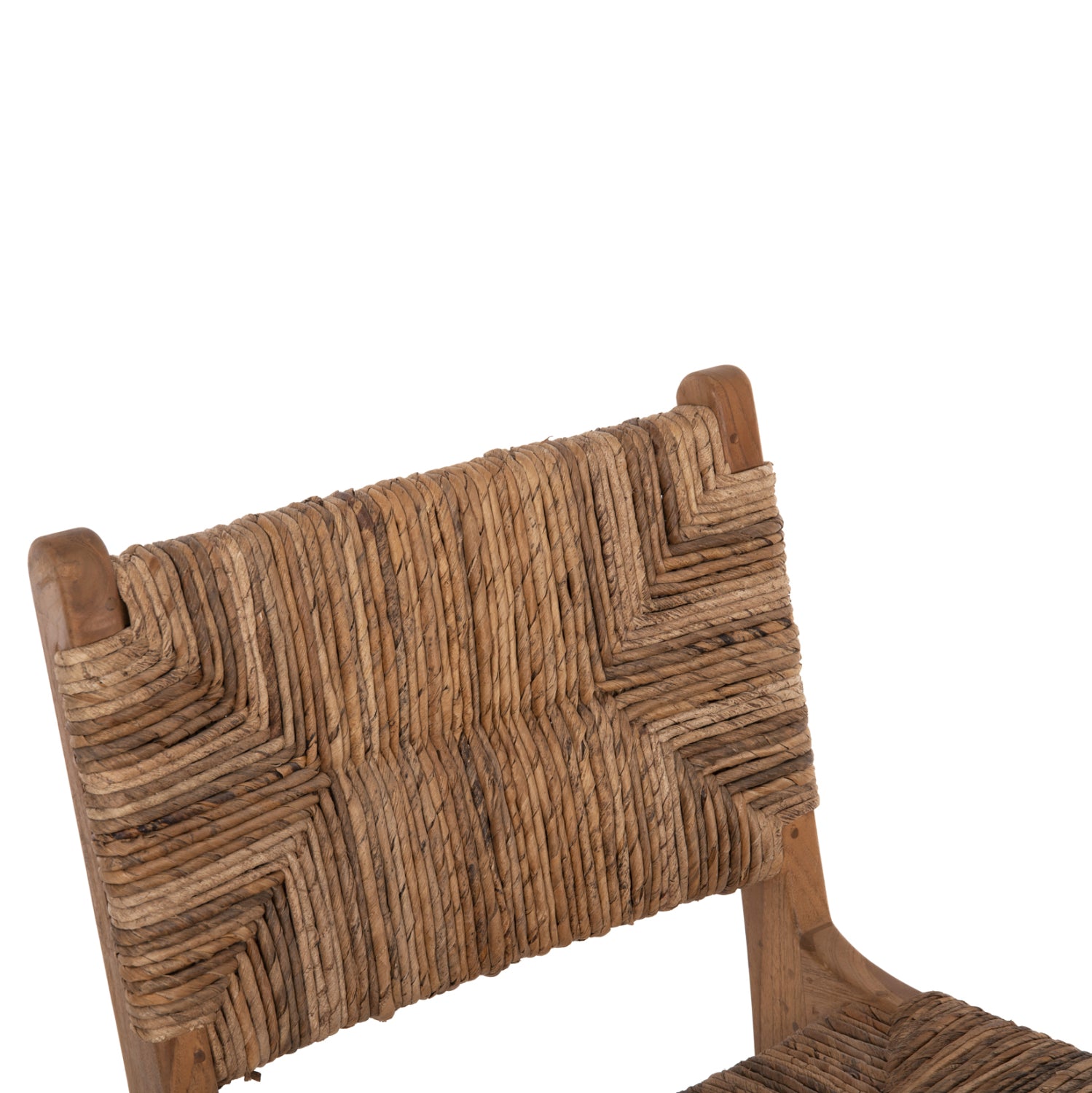 Бар стол Валтер натурал тиково дърво 46x55x105