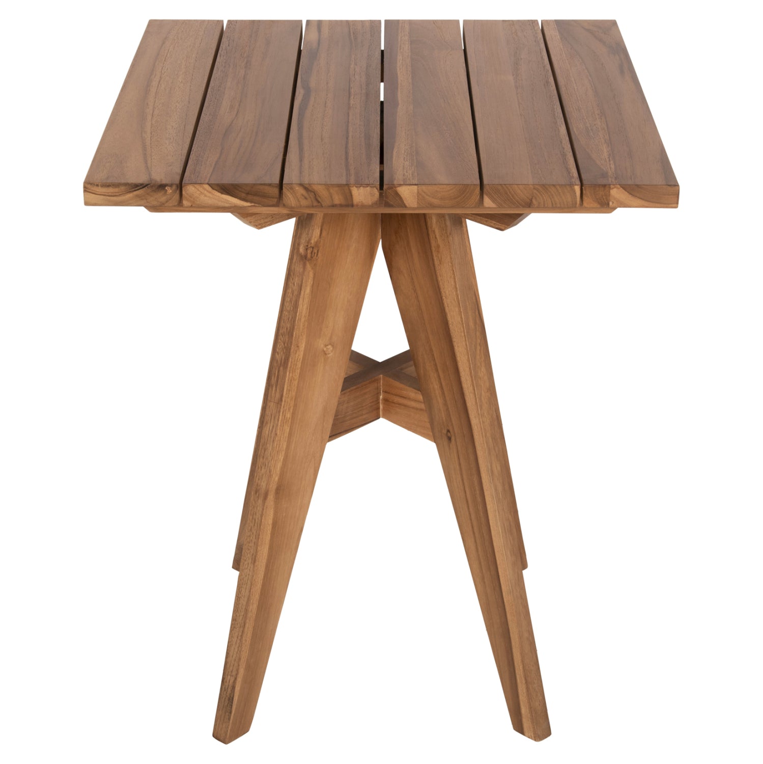 Маса Лео 60х60 -натурал тиково дърво